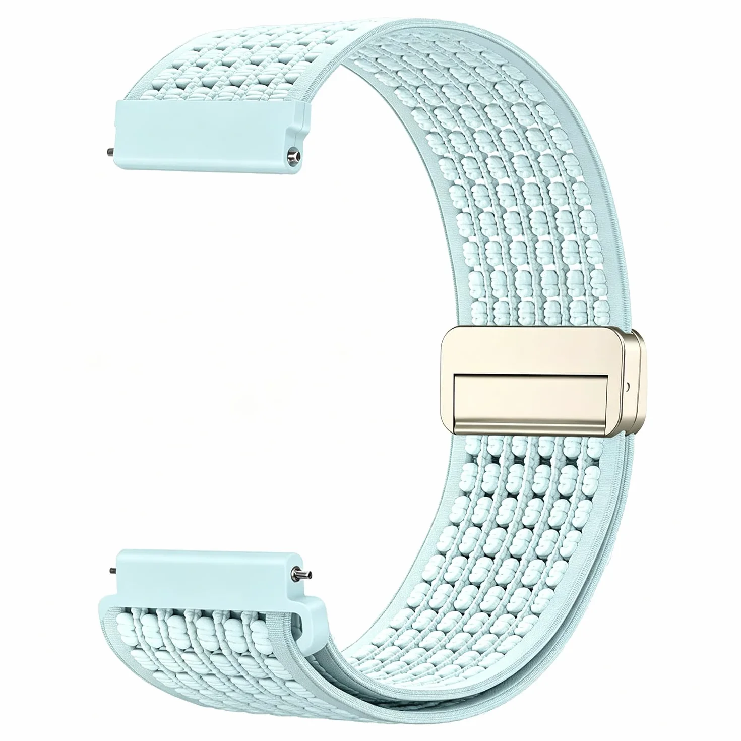 18mm 19mm 20mm 22mm Elastyczny nylon Pasek zegarka Garmin/ID205L/Galaxy/Amazfit/Huawei/Coros,oddychający magnetyczny Nylon sport Pasek