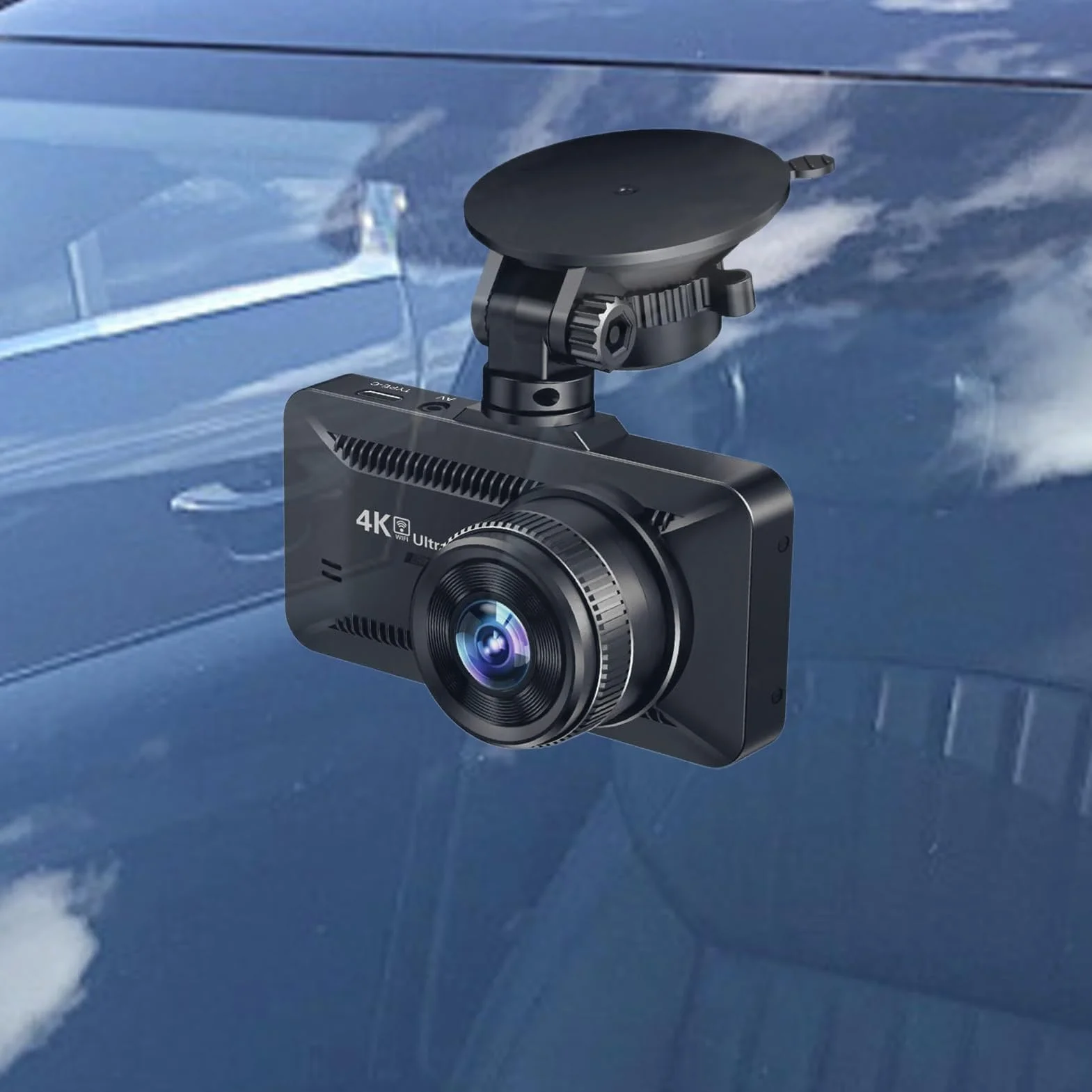 Kamera Samochodowa 4K Bezprzewodowy Rejestrator z Noktowizją | 10 cm Ekran Kamera Wideo Przednia i Tylna do Pojazdów Ciężarowych Nagrywania Parkowania Bezpieczeństwa Jazdy oraz