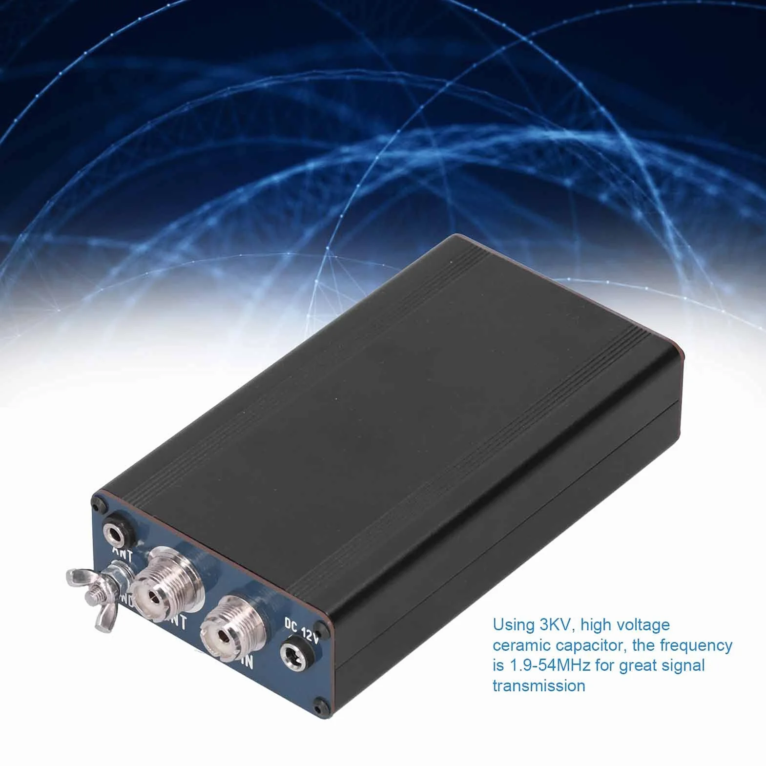 Tuner antenowy krótkofalowy 120 W, 5Ω-1,0KΩ Uniwersalne strojenie anteny AT130-1 z 8-częściowymi cewkami magnetycznymi T68-2 do komunikacji radiowej