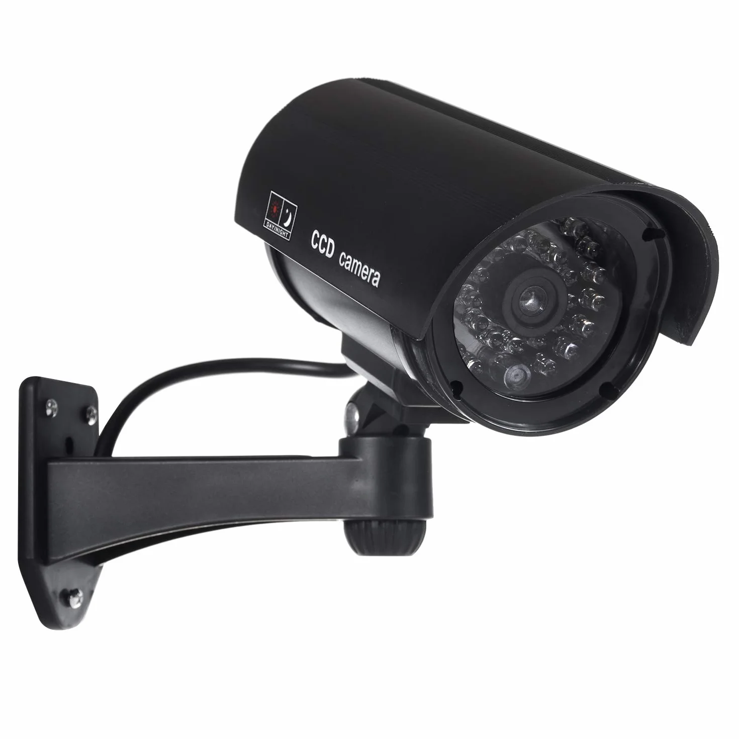 CE IR1100B Dummy LED kamera monitoringowa, atrapa alarmu, wodoszczelna, czarna