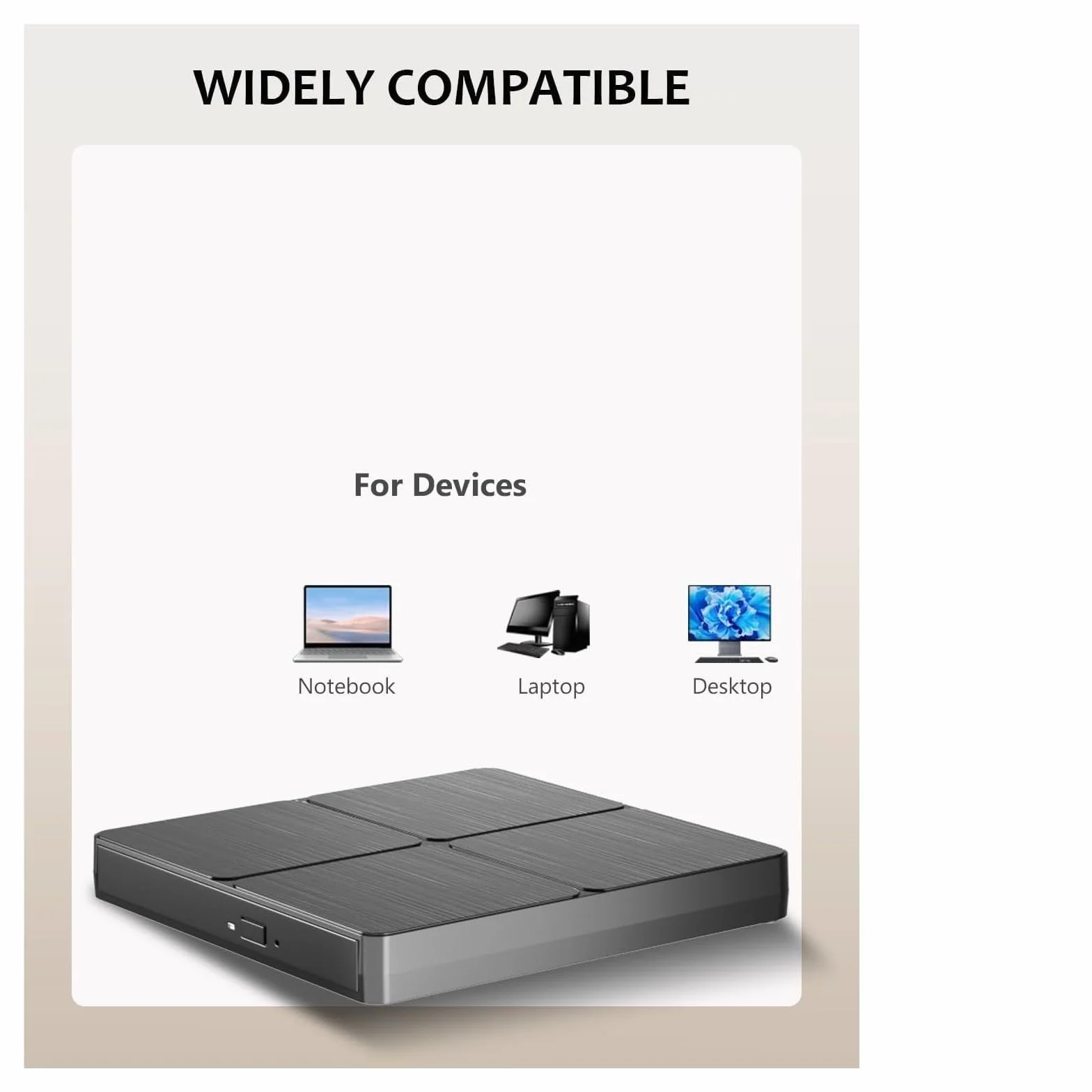 Przenośny odtwarzacz DVD, Zewnętrzny odtwarzacz Blu-Ray USB3.0 3D Nagrywarka CD DVD-ROM Napęd optyczny Czytnik płyt do laptopa