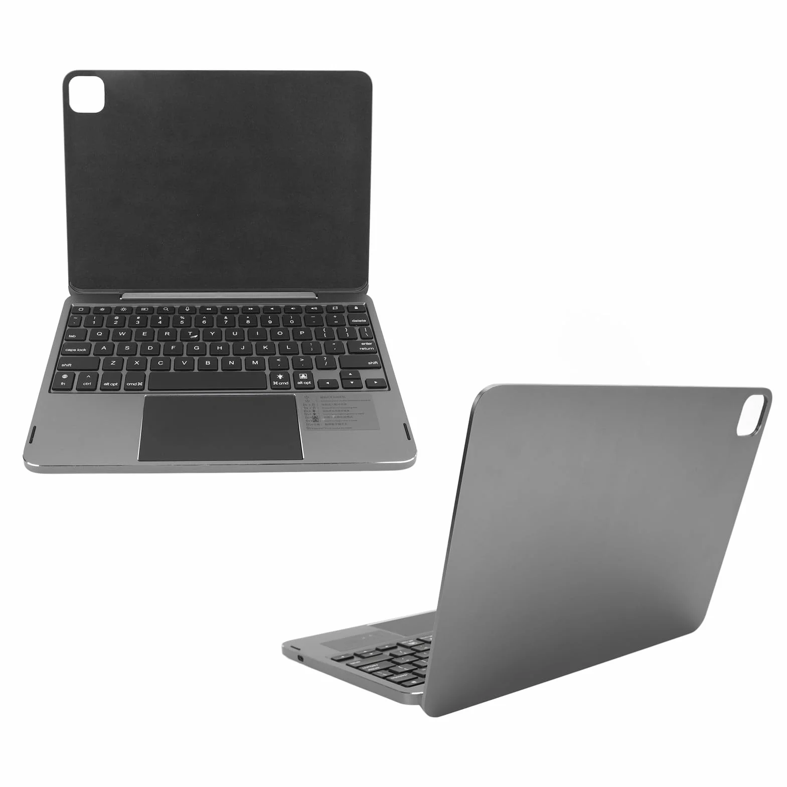 Magnetyczne Etui na klawiaturę dla IOS Pad Air 11 Cali 10,9 Cala dla IOS Pad Pro 11 Cali, Bezprzewodowe Etui na klawiaturę Bluetooth z Gładzikiem Multi Touch, Klawisze Skrótów