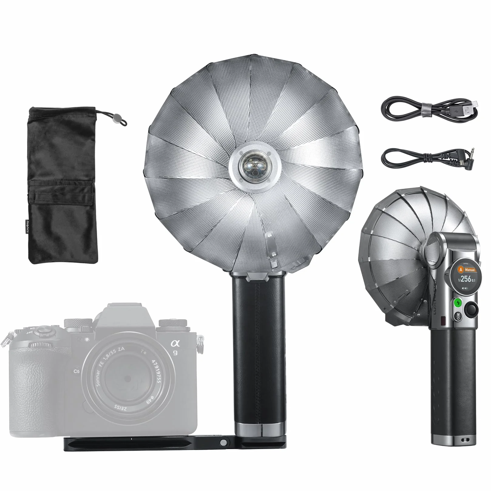 Godox Lux Master Retro TTL HSS lampa błyskowa, ekran dotykowy, synchronizacja bezprzewodowa, wbudowana bateria, bezprzewodowy system X 2,4 G kompatybilny z