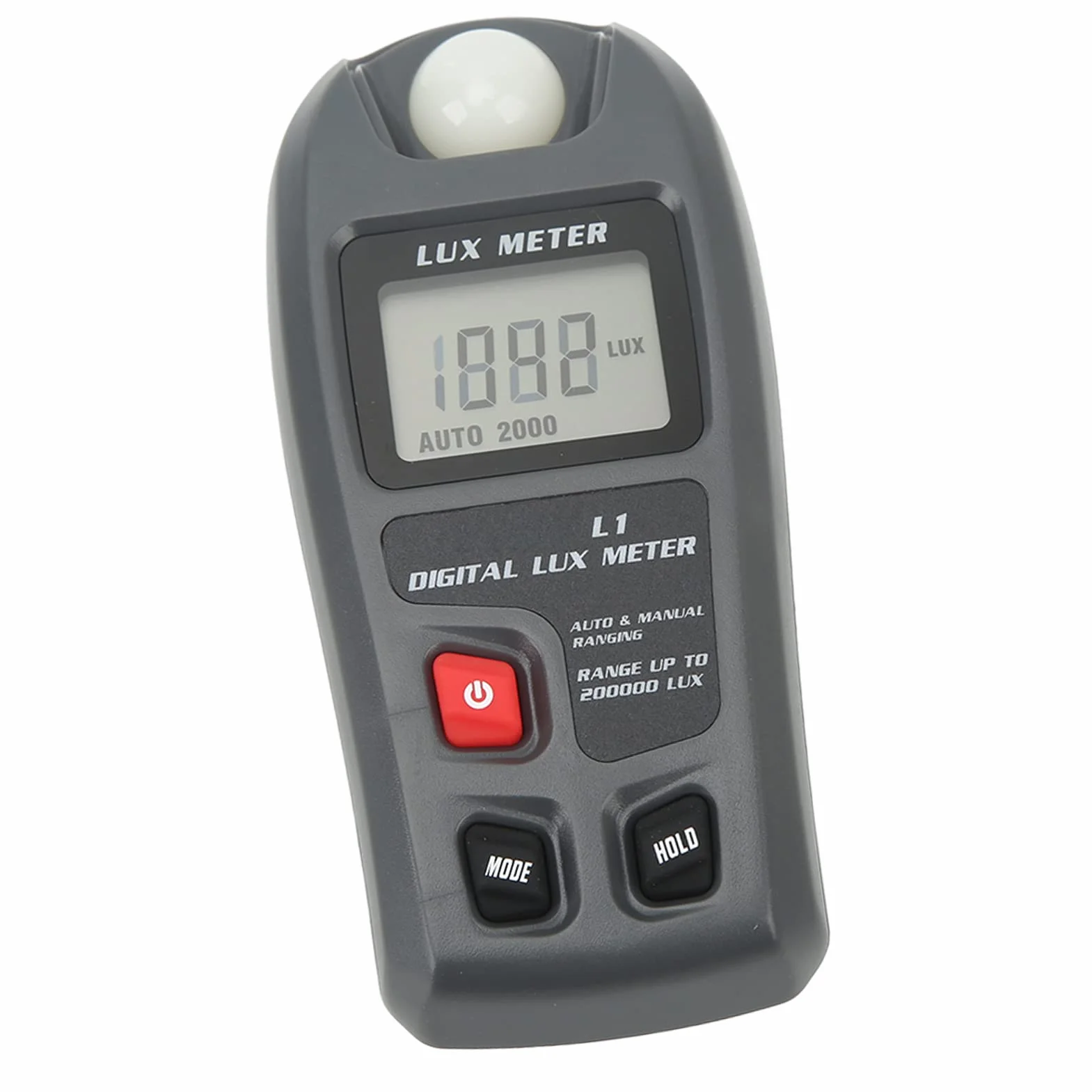 Miernik Natężenia Oświetlenia, Cyfrowy Miernik światła Luksomierz Tester Natężenia Oświetlenia Wyświetlacz LCD Automatyczne Wyłączanie Iluminometr Miernik światła, światłomierze