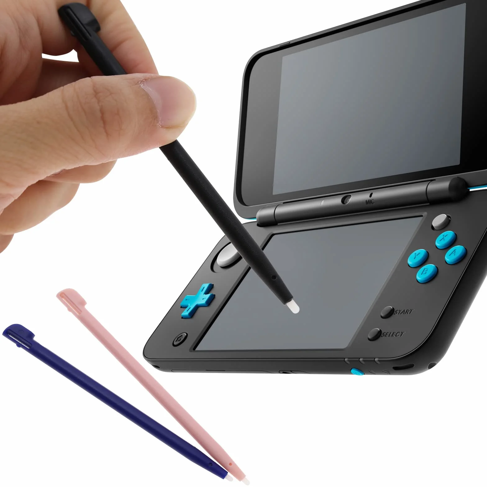 SG Store 10 szt. zamiennik rysika dotykowego kompatybilny z Nintendo 2DS końcówka długopisu konsola do gier rysik plastikowe akcesoria do konsoli do gier 95 mm