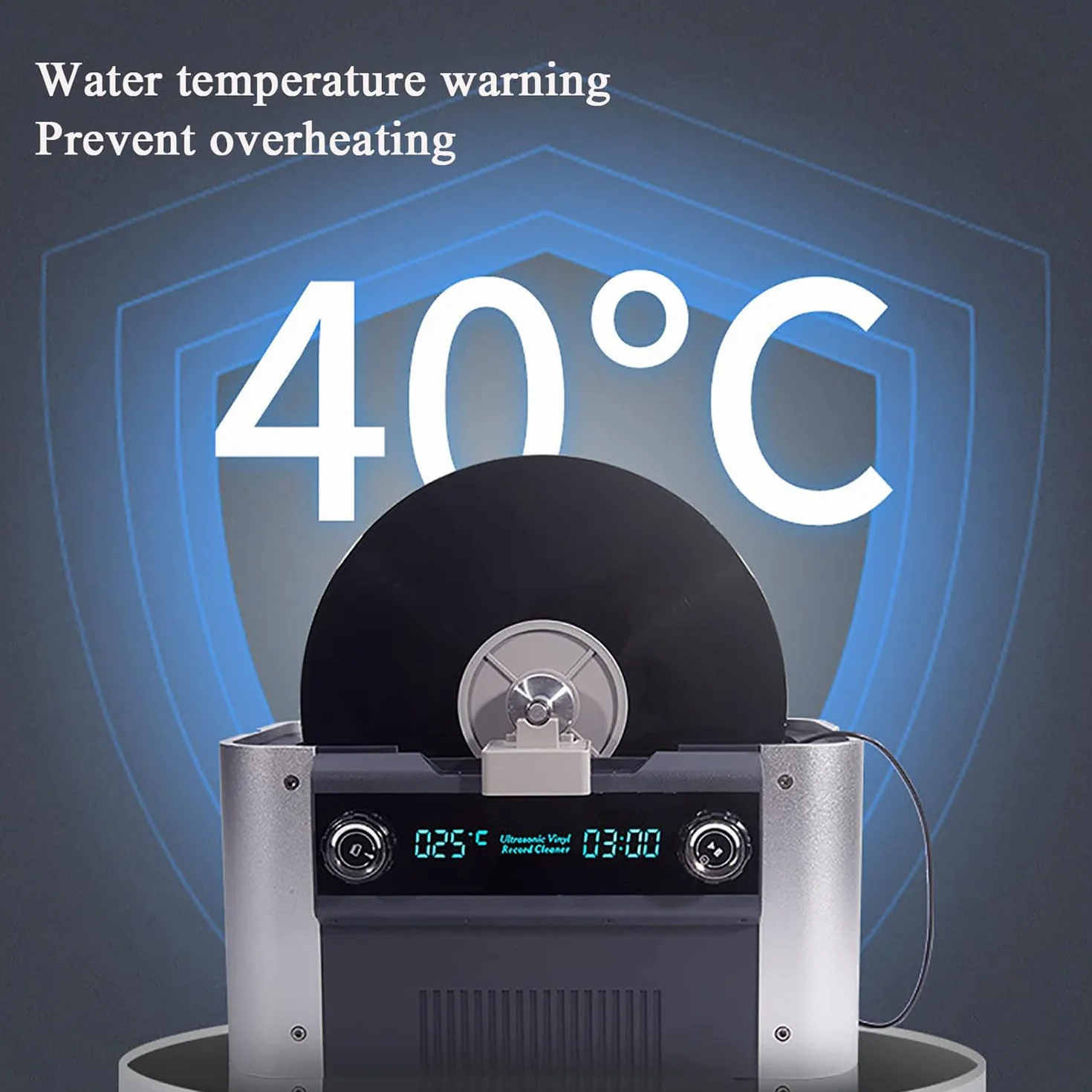 6L Profesjonalna cyfrowa myjka ultradźwiękowa Ultradźwiękowa myjka do płyt Record CD 49kHZ 240W z timerem i grzałką Uchwyt na płytę i rura spustowa do akcesoriów przemysłowych