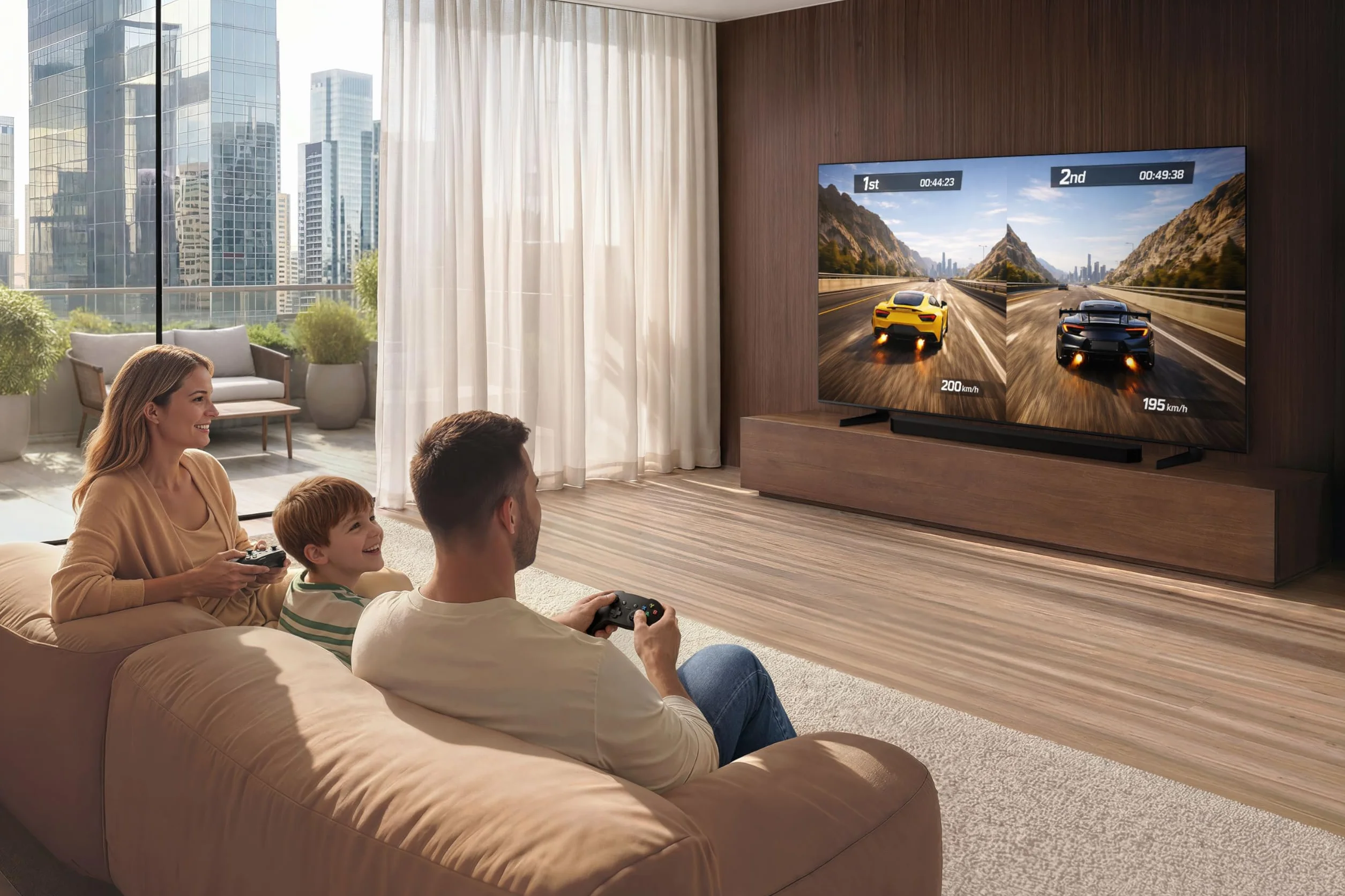 Samsung QN70H Smart TV 43 Cale Mini LED Neo QLED 4K, Quantum Mini LED, prawdziwa QLED 100% Objętość kolorów, procesor Crystal 4K zoptymalizowany przez sztuczną inteligencję, ruch Xcelerator, Vision AI