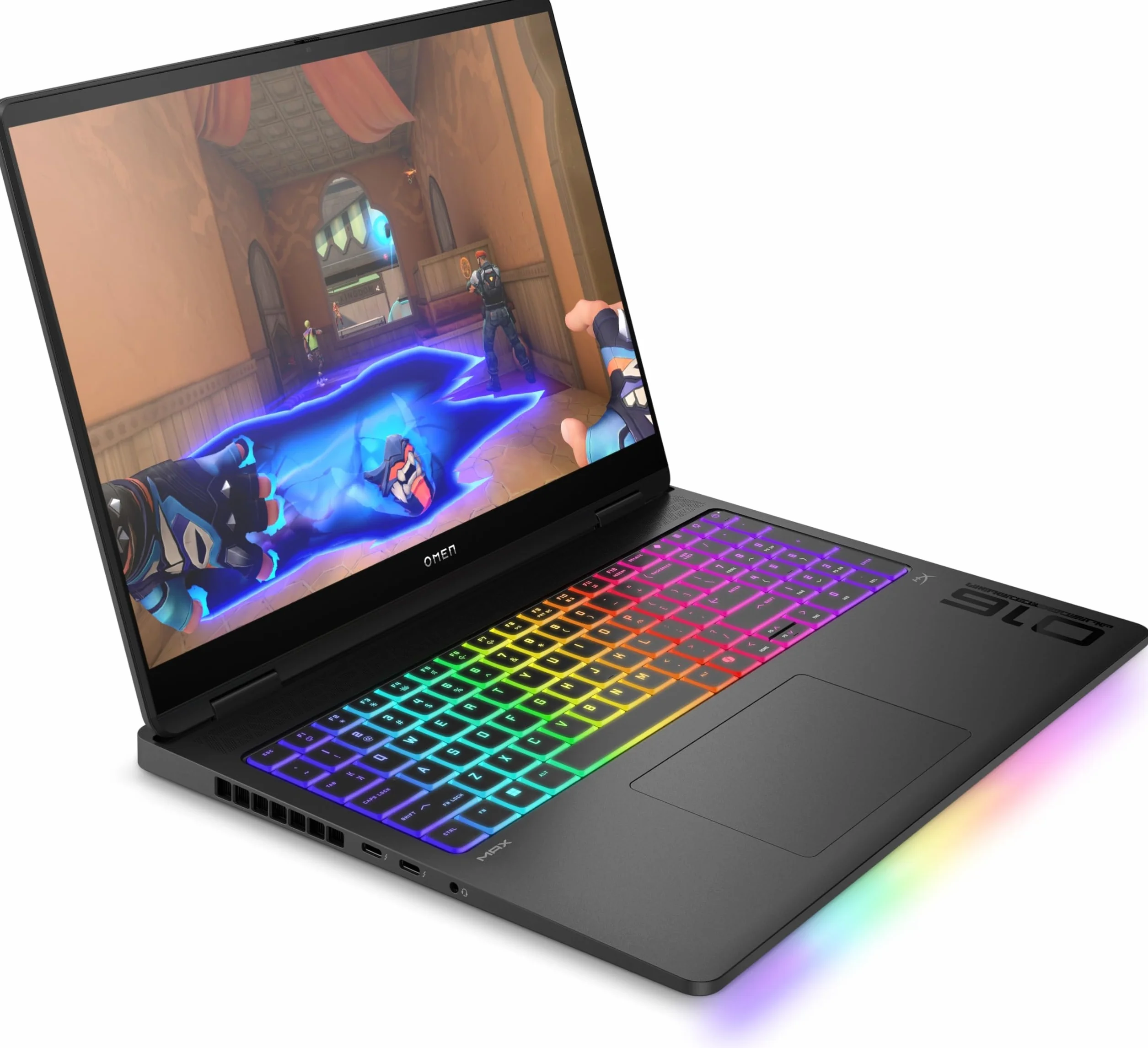 HP OMEN MAX, 16" 2,5K WQXGA Laptop, 240 Hz Intel Ultra 7-255HX, 32 GB RAM, 1 TB, NVIDIA GeForce RTX 5070 TI 12 GB, Windows 11, WiFi 7 czarna - klawiatura QWERTY hiszpański