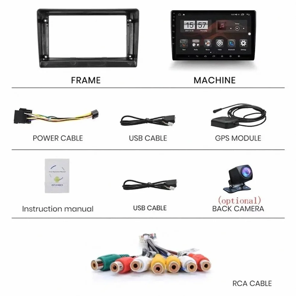 Multimedia Radio dla Renault Kiger 2021 9 Inch Android 15 Car Play Screen with Gps Wifi Bt Fm For, 8 Core 6G+128G