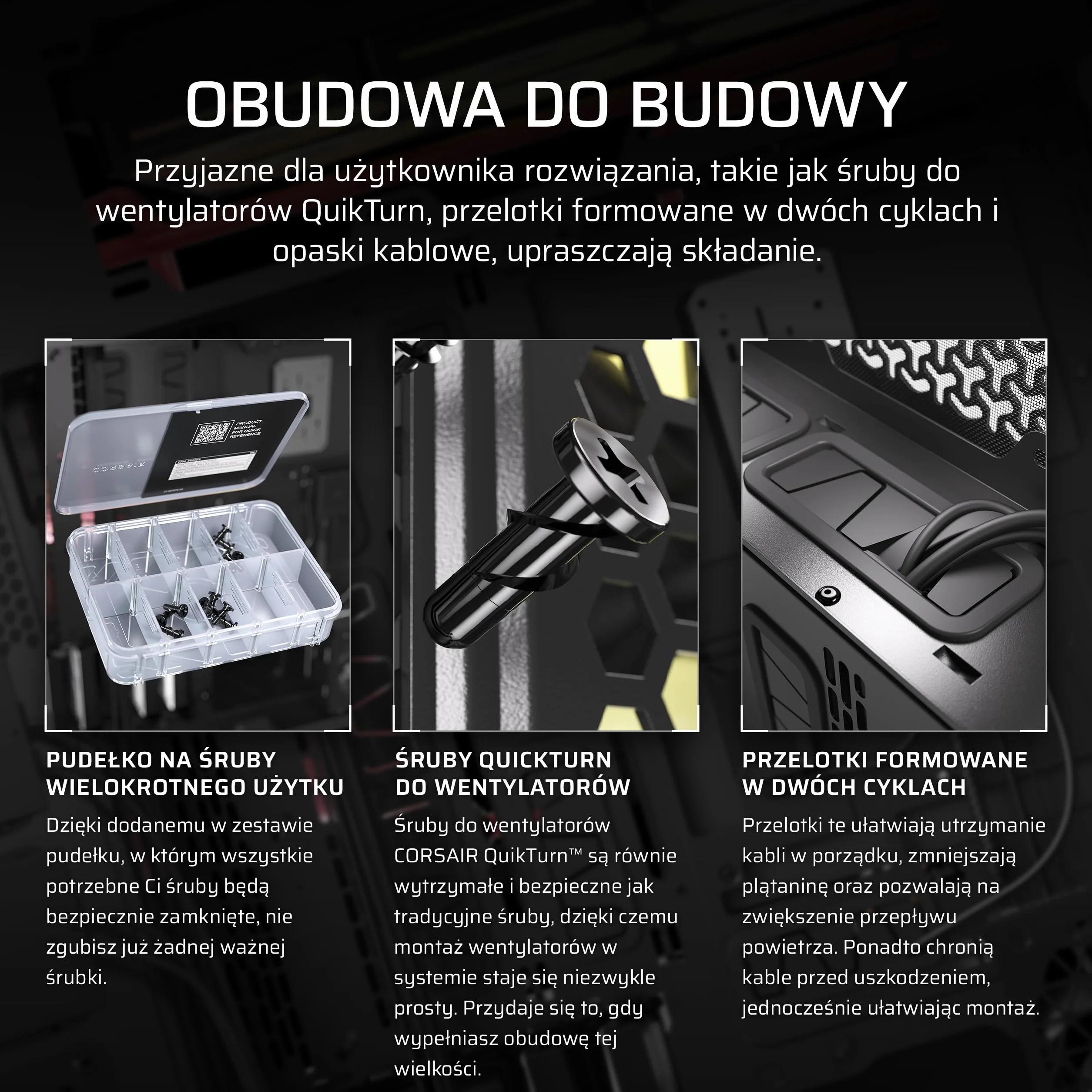 CORSAIR 9000D RGB AIRFLOW Super Full-Tower Obudowa Komputera – Przestronne Wnętrze – Mocowanie Wentylatorów InfiniRail™ – W Zestawie Koncentrator Systemowy iCUE LINK – Bez Wentylatorów – Czarny