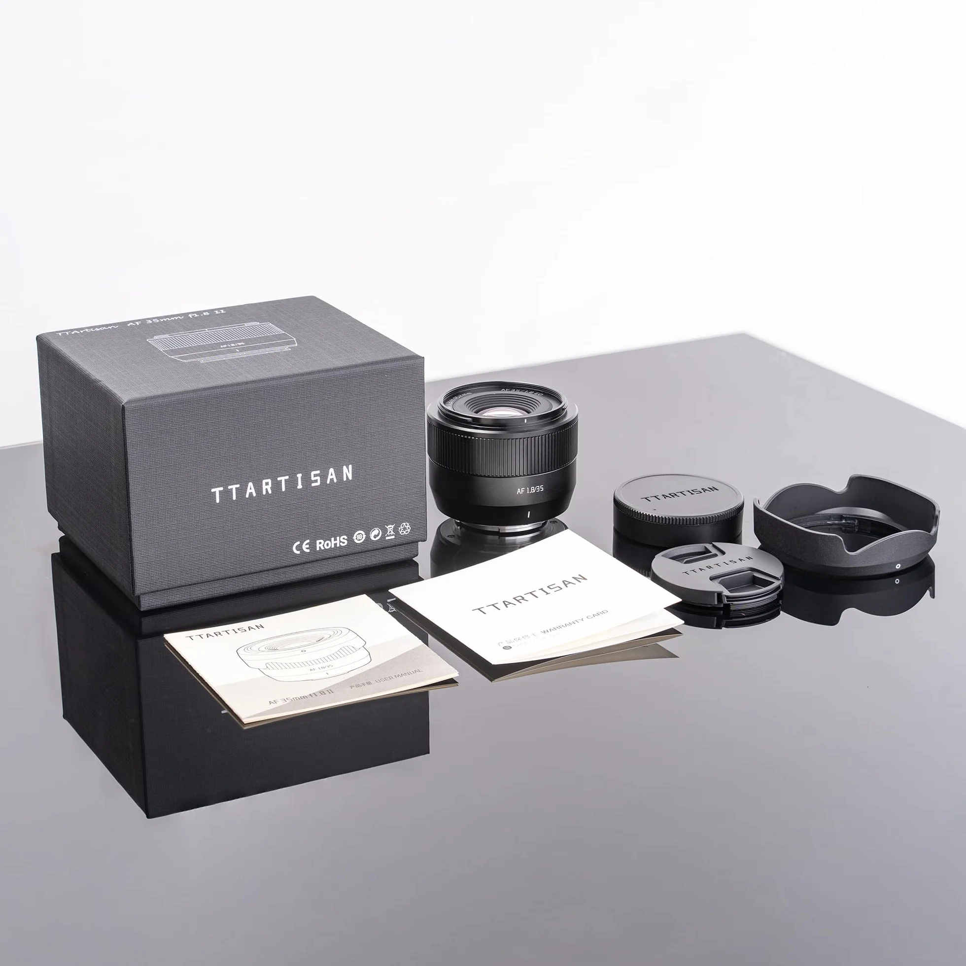 TTARTISAN 35 mm F1.8 II do Sony E Mount Autofokus APS-C obiektyw do aparatu ED metal lekki obiektyw aparatu obsługuje śledzenie oczu