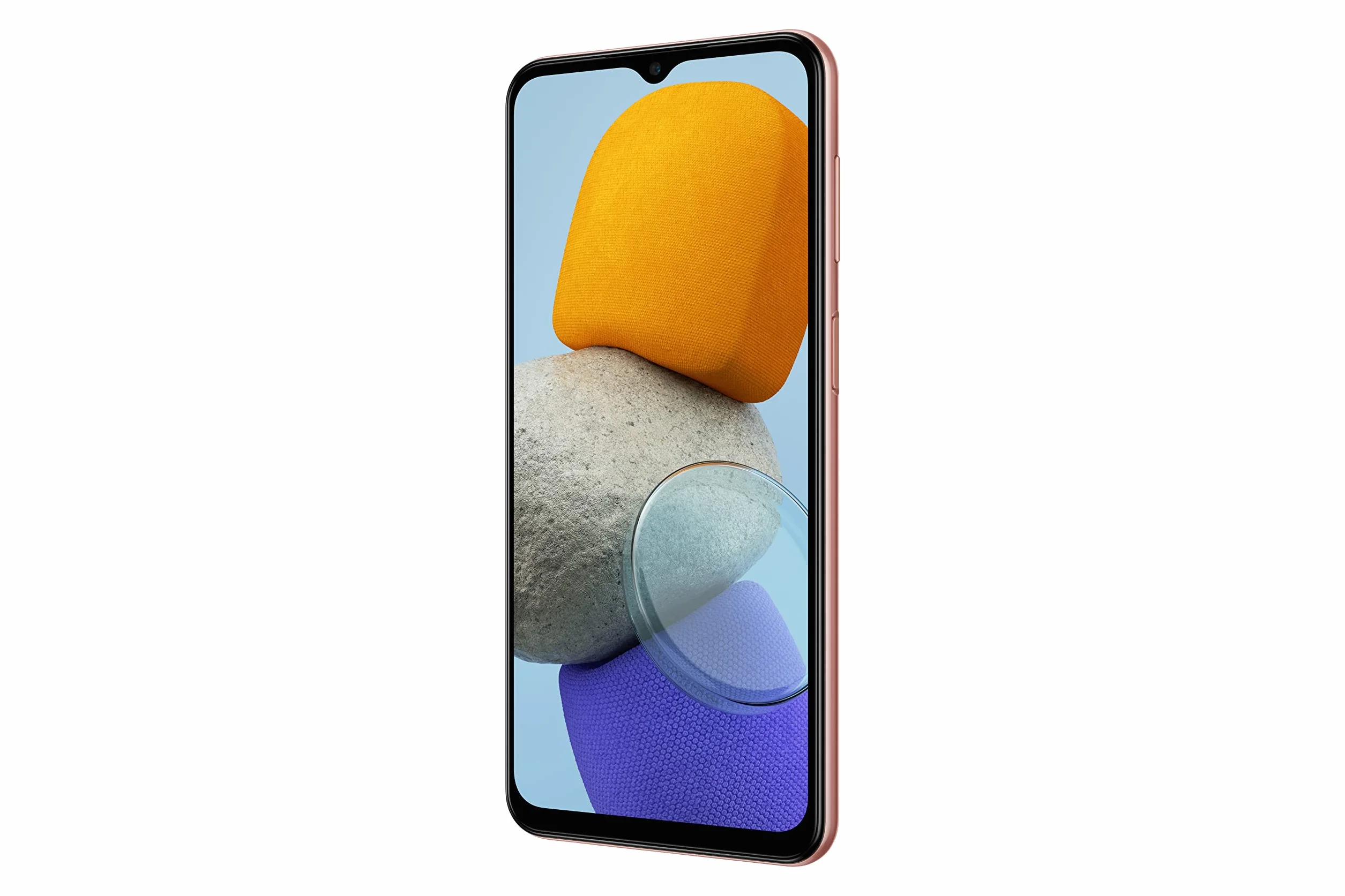 Samsung Galaxy M23 5G, smartfon z systemem Android, wyświetlacz TFT o przekątnej 6,6 cala, akumulator 5000 mAh, 4 GB pamięci RAM 128 GB, Dual-SIM, pomarańczowo-miedziany