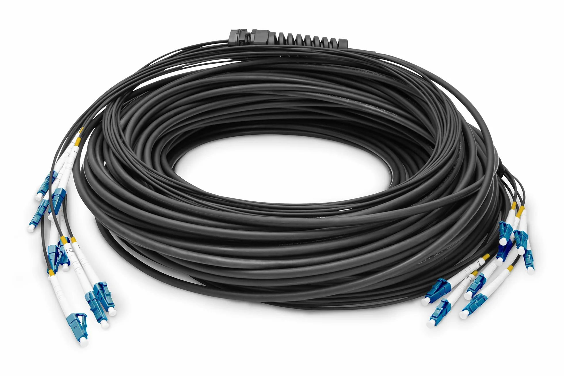 DIGITUS DK-2A338U050BK-BBB – Kabel Światłowodowy OS2 – 50 m – LC (UPC) do LC (UPC) – 8-Włókien – 1/10 Gbit/s – Jednomodowy Kabel Światłowodowy SM – Typ Włókna: G.657.A1 9/125 µ – Czarny (Black)