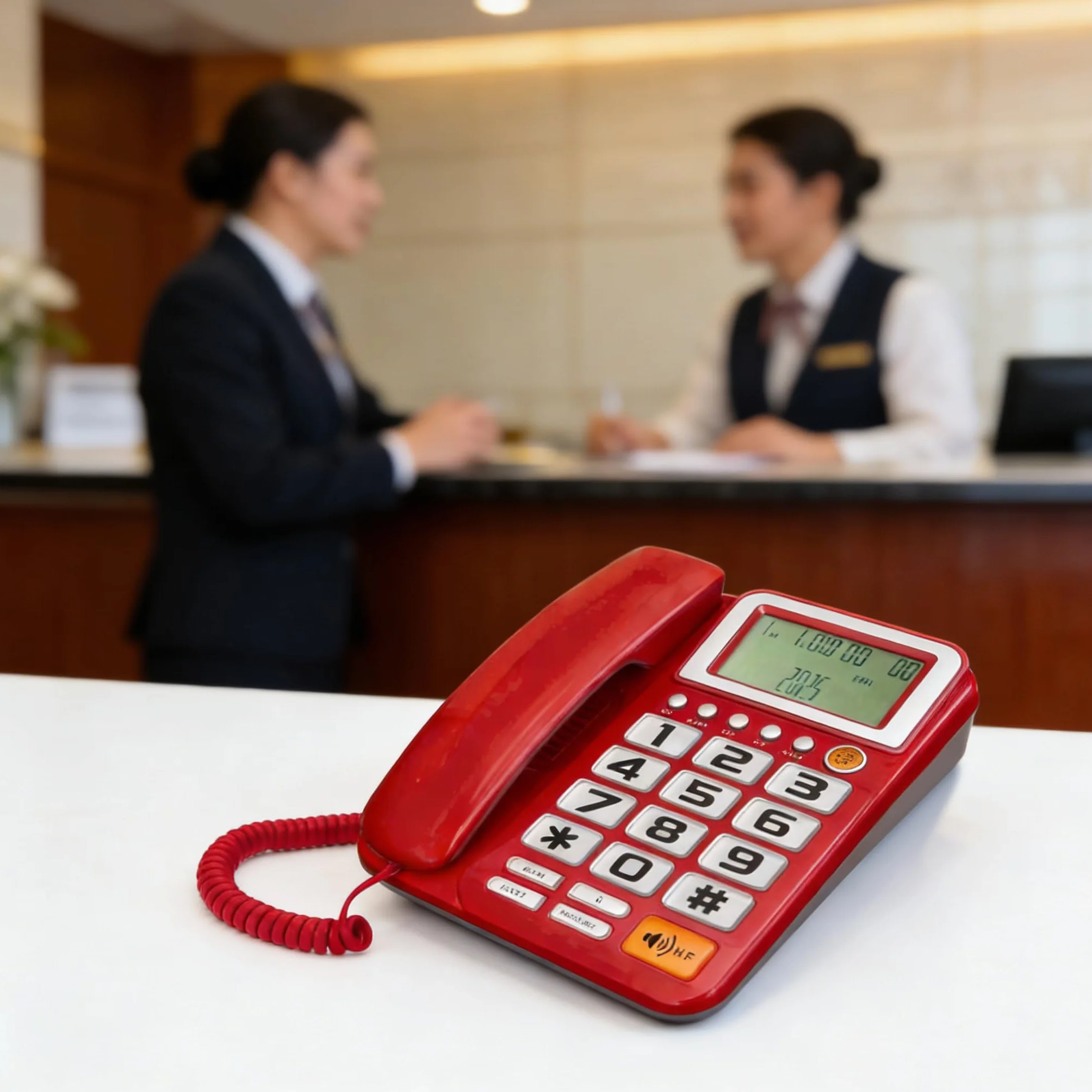 ordinarYone Telefon przewodowy Podstawowy telefon stacjonarny dla seniorów Analogowy telefon domowy z wyświetlaczem połączenia Małe biurko Pokój gościnny Telefon