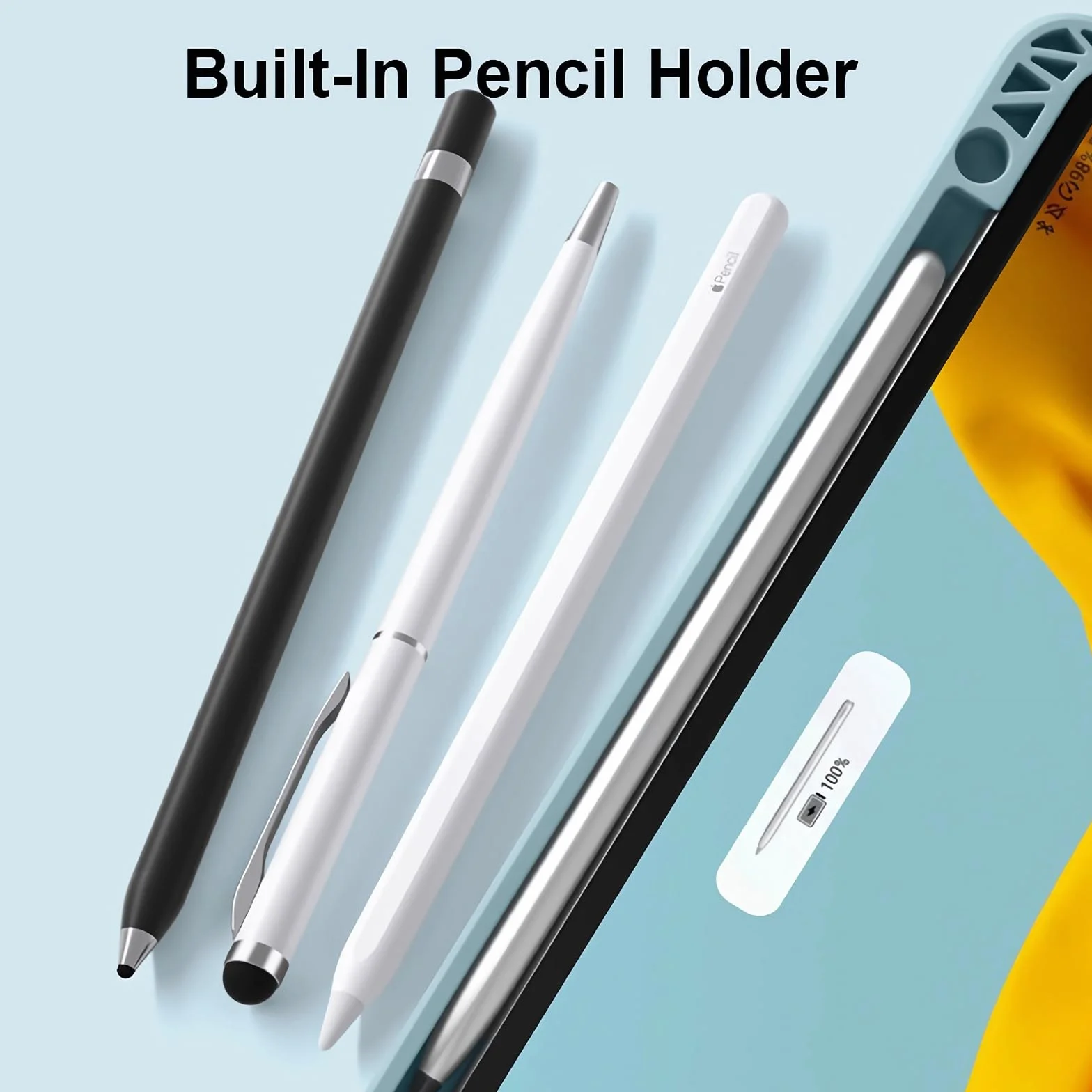 Etui z klawiaturą do Xiaomi Mi Pad 6/6 Pro 11" 2023, Wbudowany Uchwyt Na Ołówek, Magnetyczna Odłączana Bezprzewodowa Podświetlana Klawiatura z Myszą Bluetooth,Dark purple