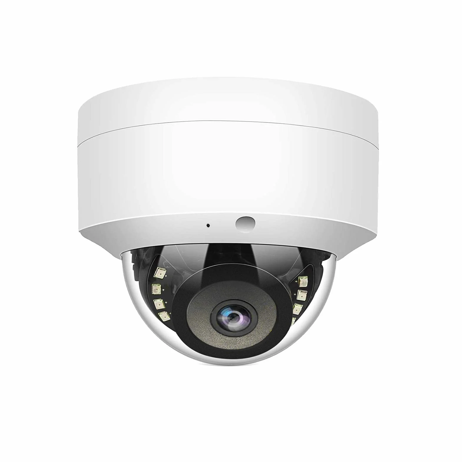 WiTi Kamera IP PoE 5 MP, kamera nadzorująca z mikrofonem audio, szerokokątny obiektyw 2,8 mm, wykrywanie ruchu, masywny metal IP66 (bez PTZ)