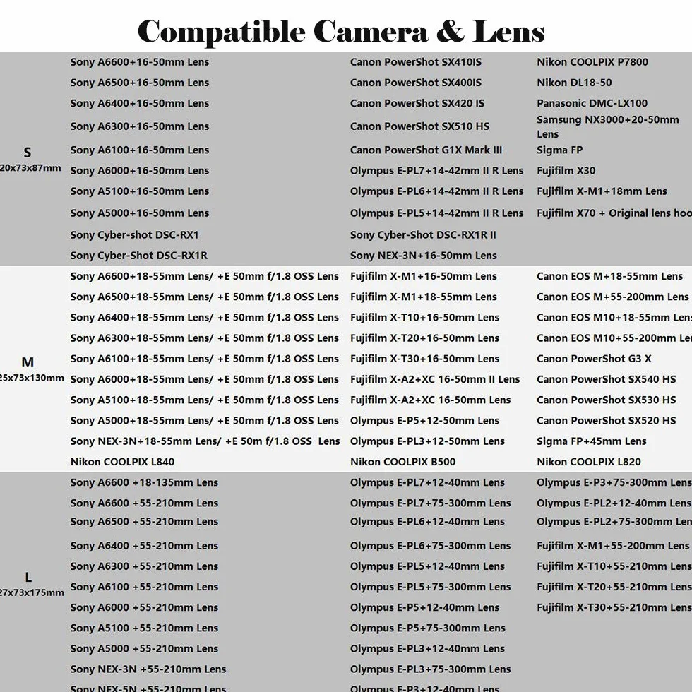 Ultralekki neoprenowy futerał na aparat torba do przechowywania DSLR pokrowiec ochraniacz do Sony A6600 A6500 A6100 A6300 A6400 A5100 NEX-5N +55-210 mm obiektyw Fujifilm X-T30 X-T20 X-T10 Olympus