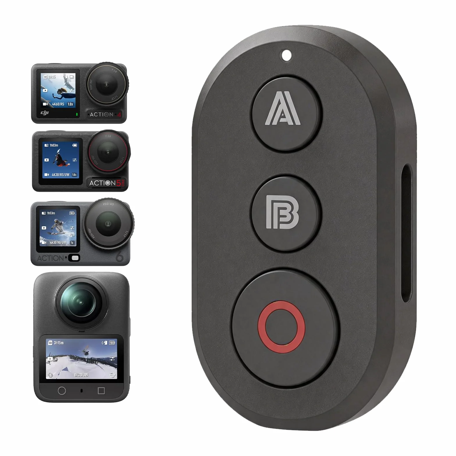 Pilot zdalnego sterowania Bluetooth do DJI OSMO 360/Action 6/5 Pro/4, zasięg 35 m, długi czas pracy, akcesoria DJI, precyzyjne śledzenie ruchu