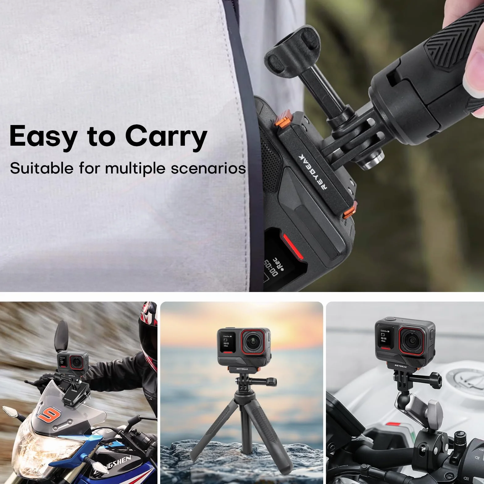 REYGEAK Magnetyczny uchwyt do szybkiej wymiany do Insta360 Ace Pro/Ace Pro 2/X5, lepszy niż oryginalny magnetyczny uchwyt adaptera (1 sztuka)