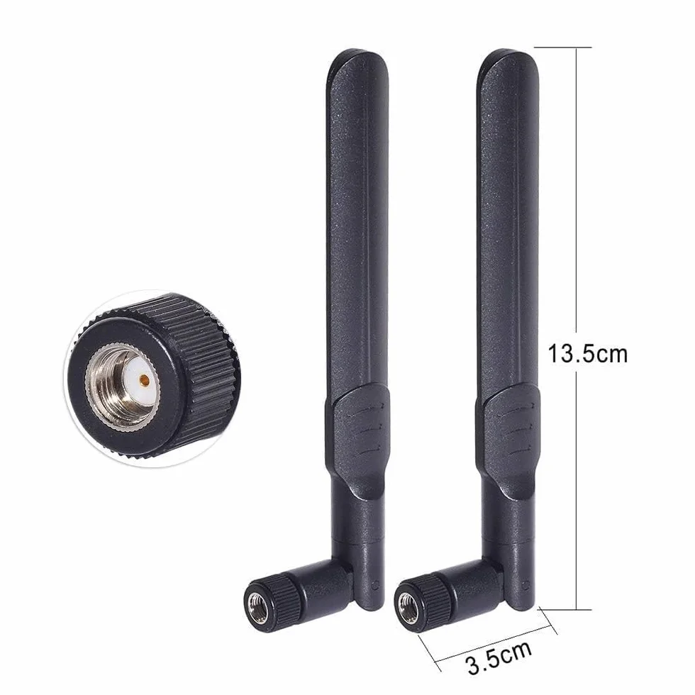 Bingfu Dwuzakresowa Wi-Fi 2,4 GHz 5,8 GHz 8dBi RP-SMA męska antena i 25 cm U.FL IPX IPEX MHF4 do RP-SMA żeńska przedłużacz 2-pak do M.2 NGFF Intel bezprzewodowa karta sieciowa Wi-Fi adapter laptopa