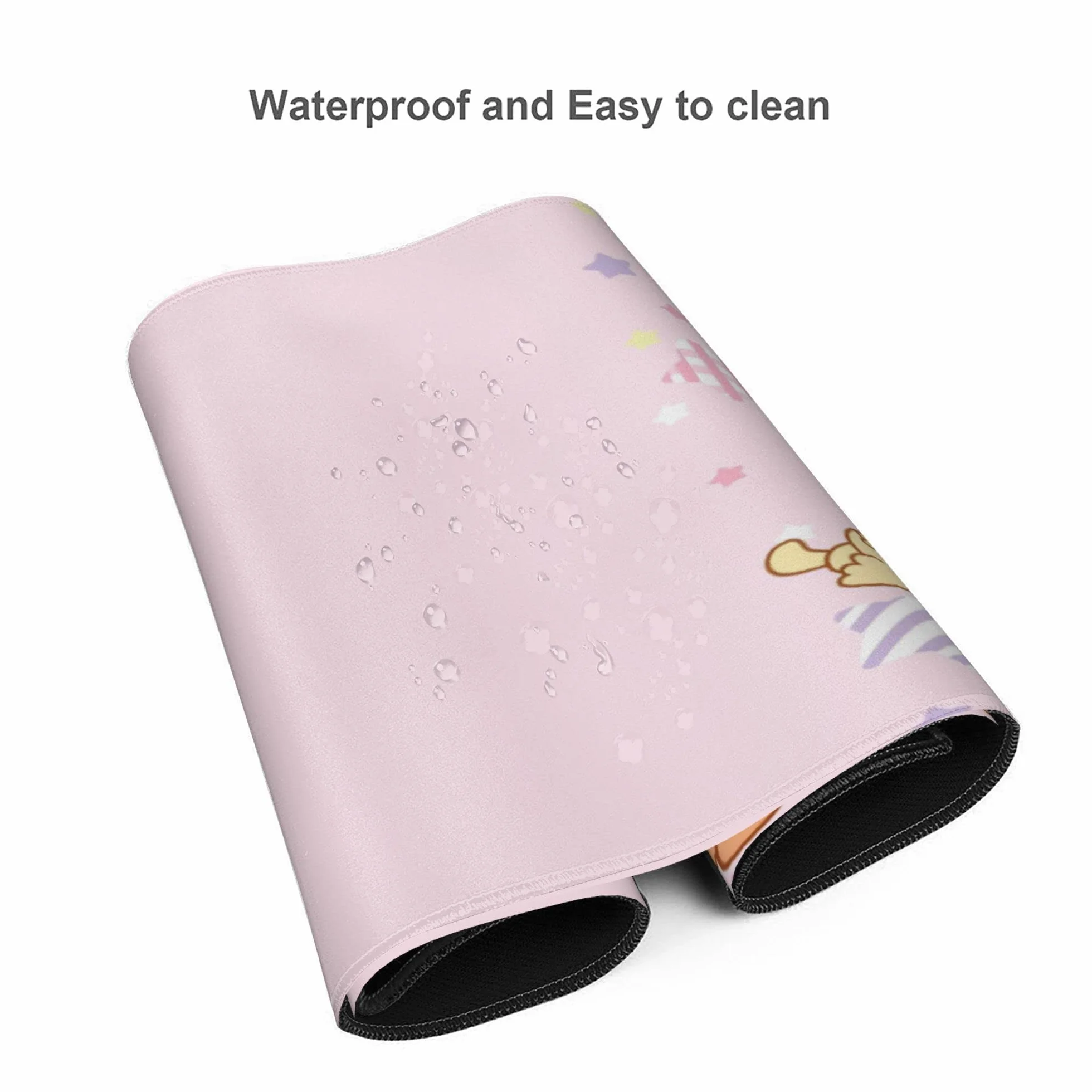 Różowa kawaii dziewczęca urocza gamingowa podkładka pod mysz, długa rozszerzona podkładka pod mysz XXL, bardzo duże podkładki na biurko, podkładka pod klawiaturę, do pracy, gry, biura, domu, 90 x 40