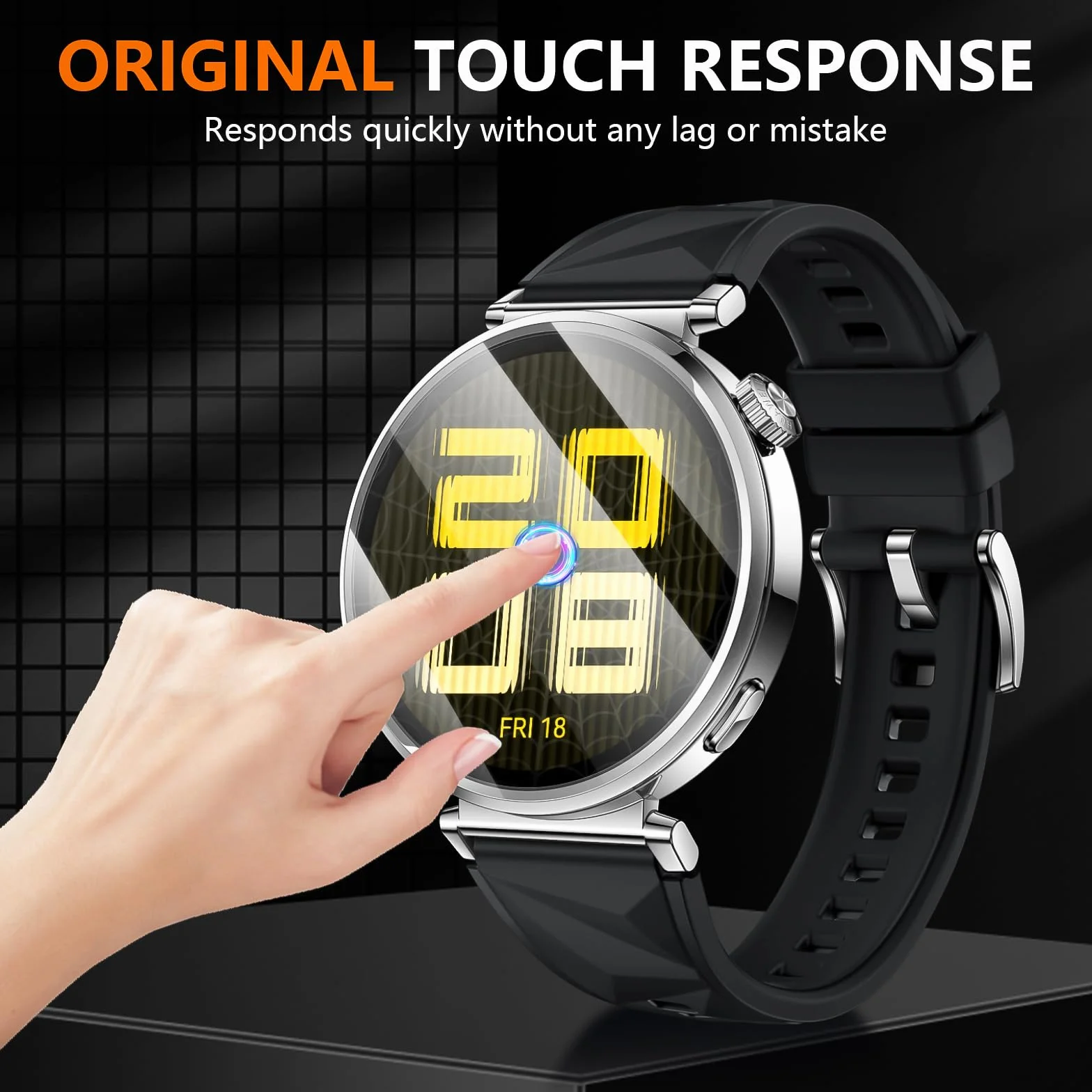 Diruite Ochraniacz Ekranu do HUAWEI Watch GT 5 41mm, HD Szkło Hartowane Folia Ochronna