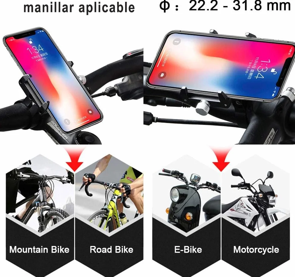 DOKI Sanda SD3584 Mobilny uchwyt rowerowy Anti Vibration Black