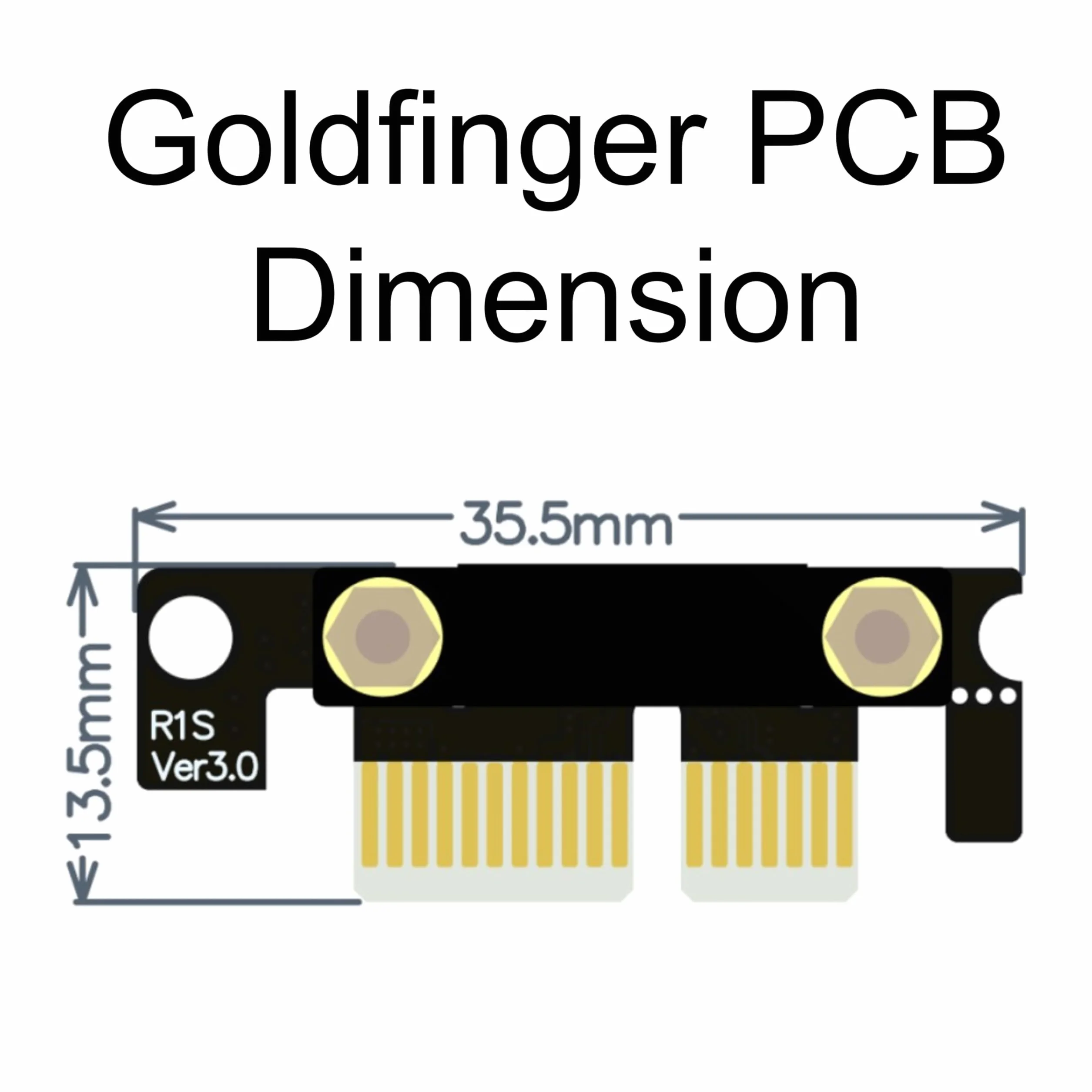 PCIe 3.0 Extension Cable X1 to X1 M to F 180° 15cm P311MF1115
