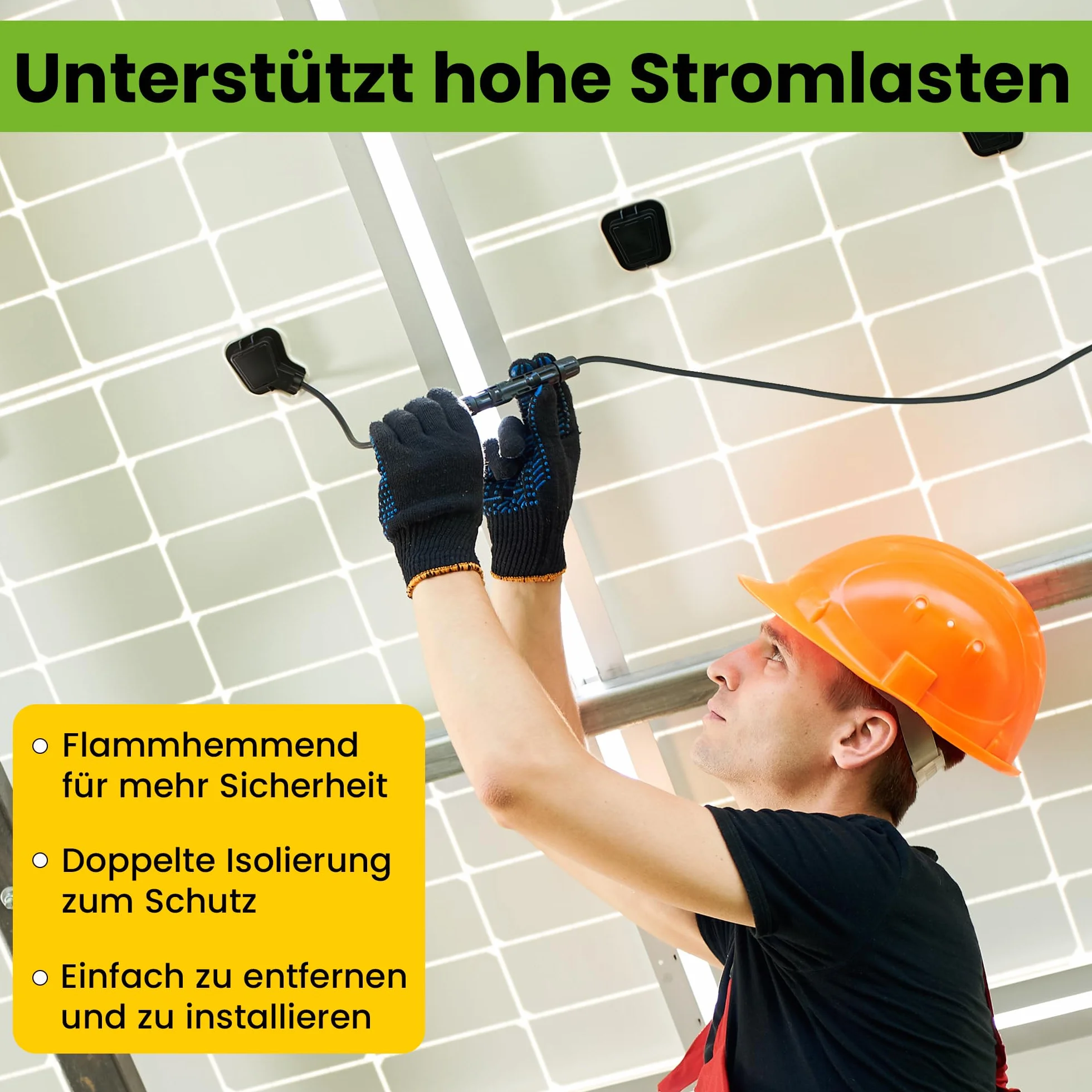 Offgridtec 10 m 6 mm² solarny kabel połączeniowy z wtyczką solarną męski na żeński