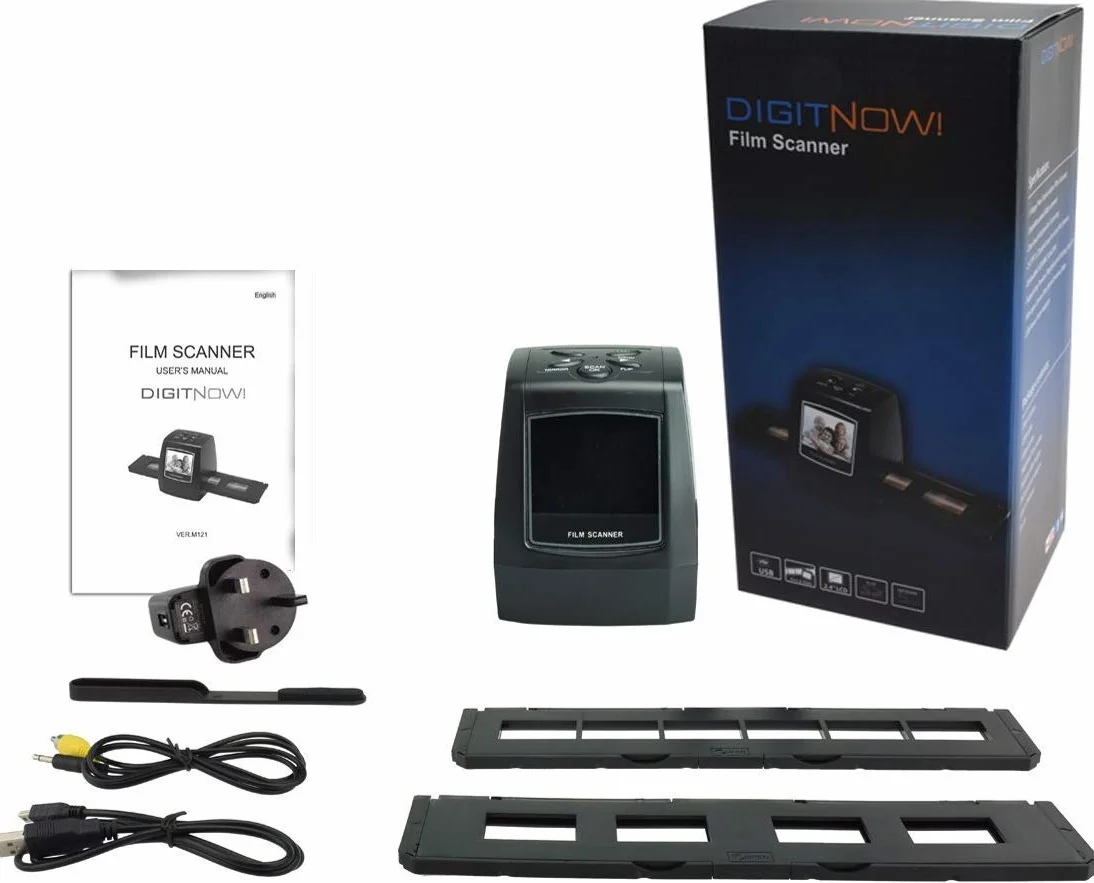 DIGITNOW! 5 m / 10 m samodzielny wyświetlacz LCD 2,4" skaner filmowy/slajdowy 1800DPI skaner obrazu o wysokiej rozdzielczości na USB 2.0 interfejs konwersja na PC