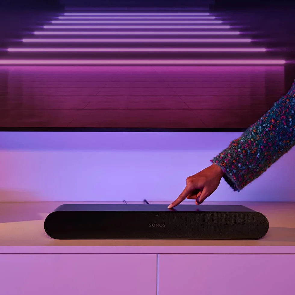 Sonos Ray — Kompaktowy soundbar do telewizji i muzyki — Czarny