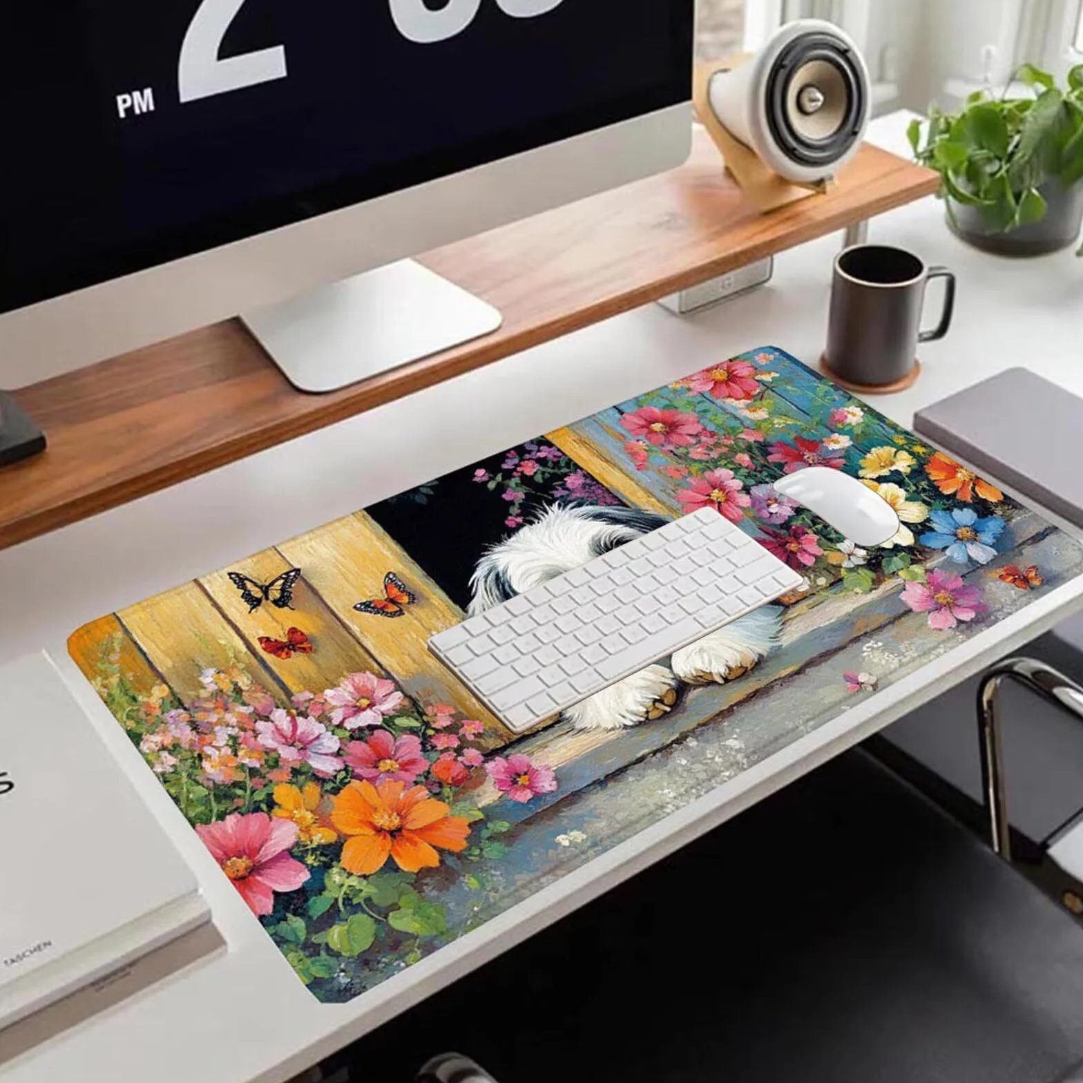 Gamingowa podkładka pod mysz 1200 x 600 x 3 mm, XXL, wodoszczelna, odporna na ścieranie, ze zszytymi krawędziami, podkładka na biurko, poprawia prędkość i precyzję, do komputera, laptopa, komputera