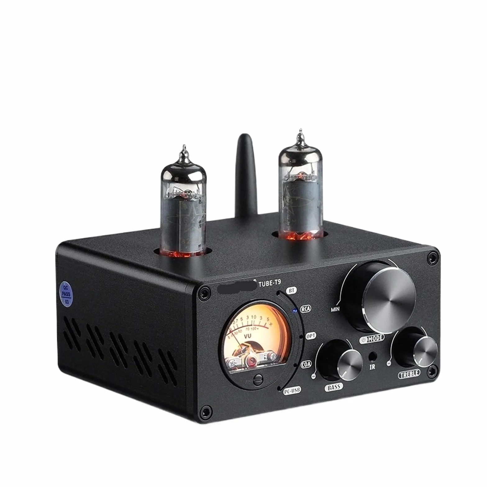 1 szt. T9 HiFi 5.0 Wzmacniacz lampowy USB DAC Wzmacniacz stereo COAX OPT Domowy wzmacniacz mocy audio VU Meter 100W