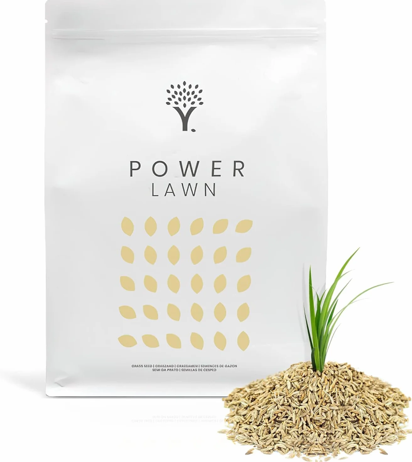MOOWY Power Lawn Nasiona Trawy 50m² Super Sprężyste Szybko Rosnące