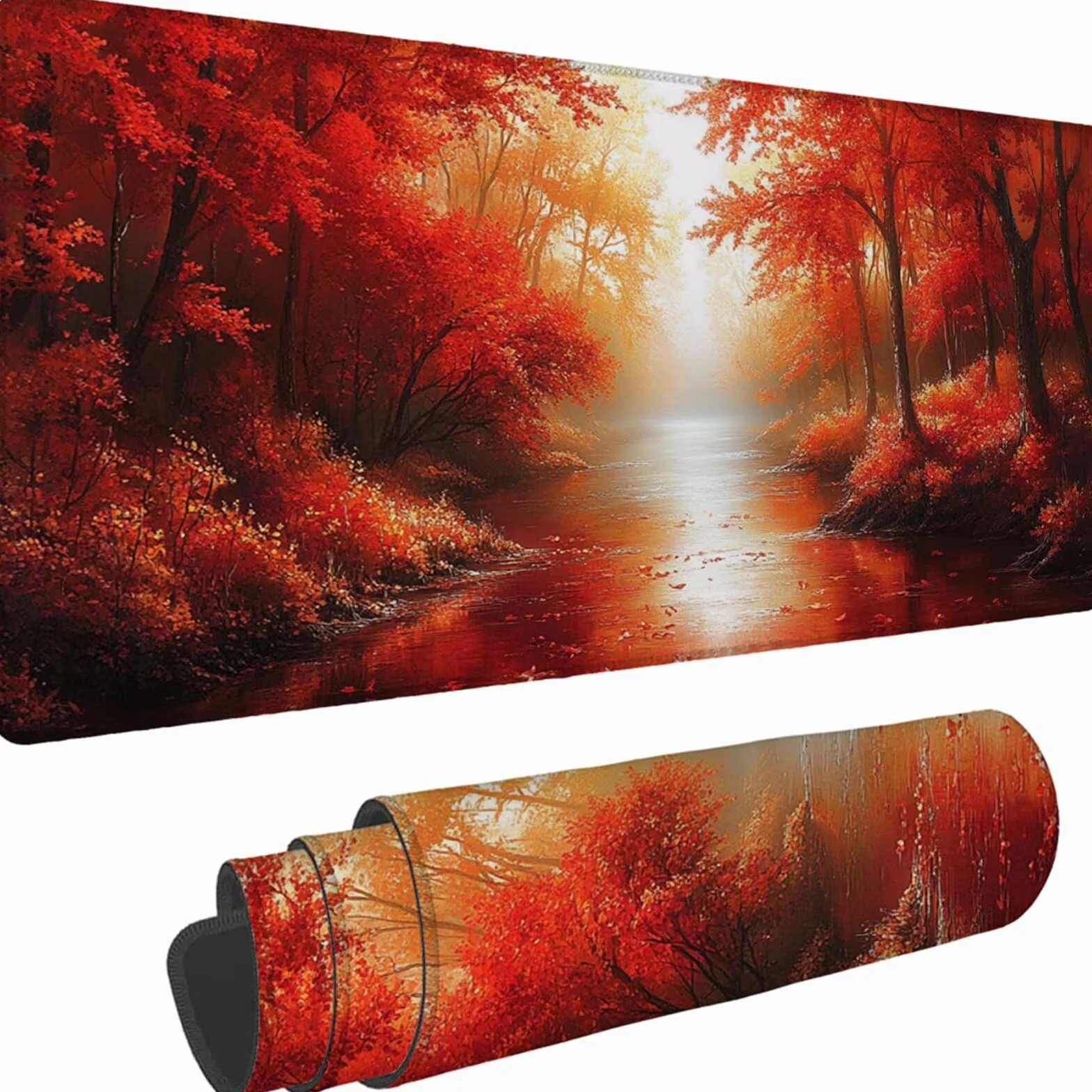 Gamingowa podkładka pod mysz 1200 x 600 x 3 mm, XXL, wodoszczelna, odporna na ścieranie, z przyszytymi krawędziami, podkładka na biurko, poprawia prędkość i precyzję, do komputera, laptopa, komputera