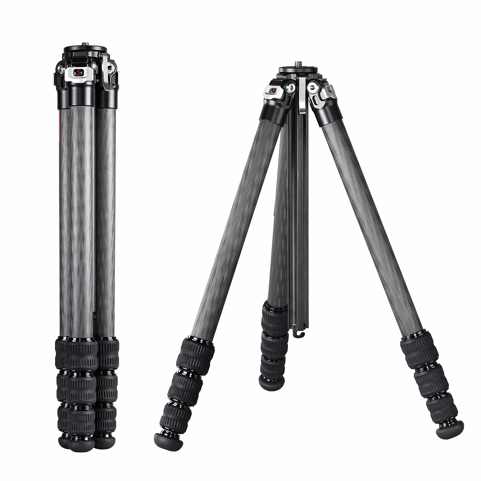 SUNWAYFOTO T2841CE statyw podróżny z włókna węglowego kompaktowy lekki przenośny profesjonalny statyw DSLR aparat wodoodporny, obciążenie 15 kg