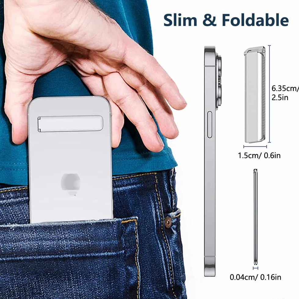 Kinizuxi Ultra cienki stojak na telefon komórkowy, pionowy/poziomy aluminiowy stojak na telefon komórkowy, regulowany kątowy uchwyt na telefon komórkowy do iPhone 14/13/12/11 Samsung akcesoria do