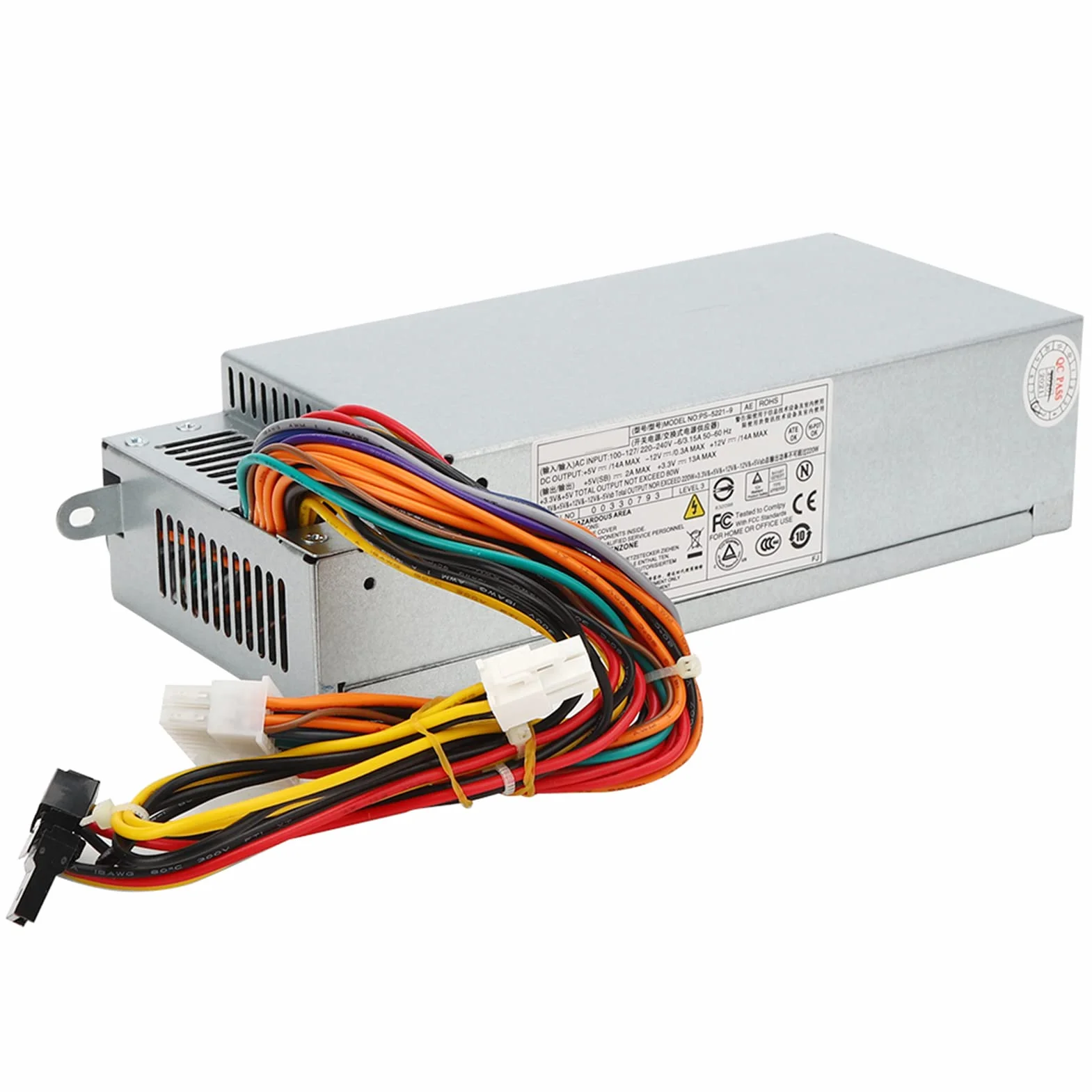 Zasilacz do ramy komputerowej, 220W 220V-240V Zasilacz do małej ramy do części komputerowych PS-5221-9 06