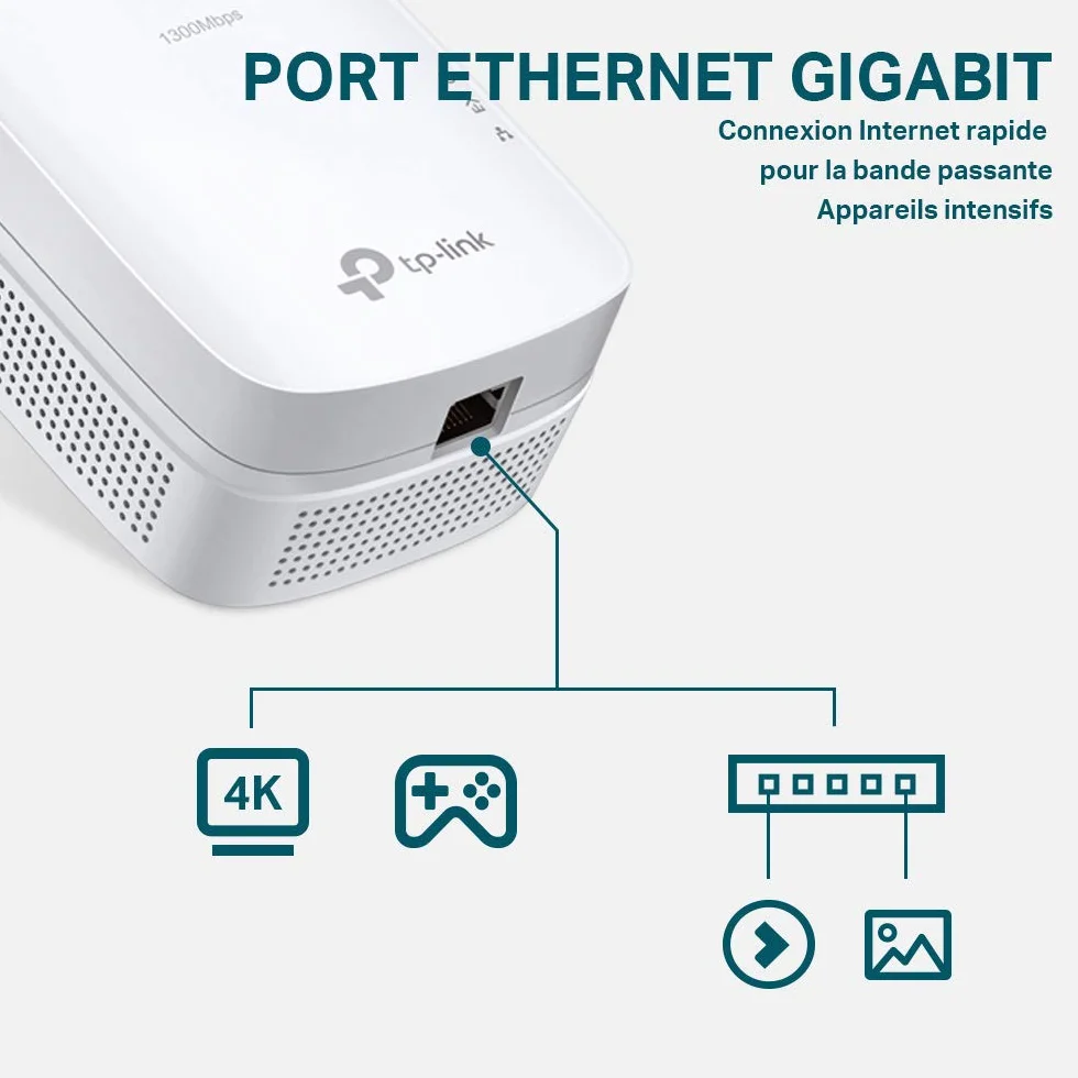 TP-Link TL-PA8015PKIT adapter do komunikacji linii zasilającej, biały