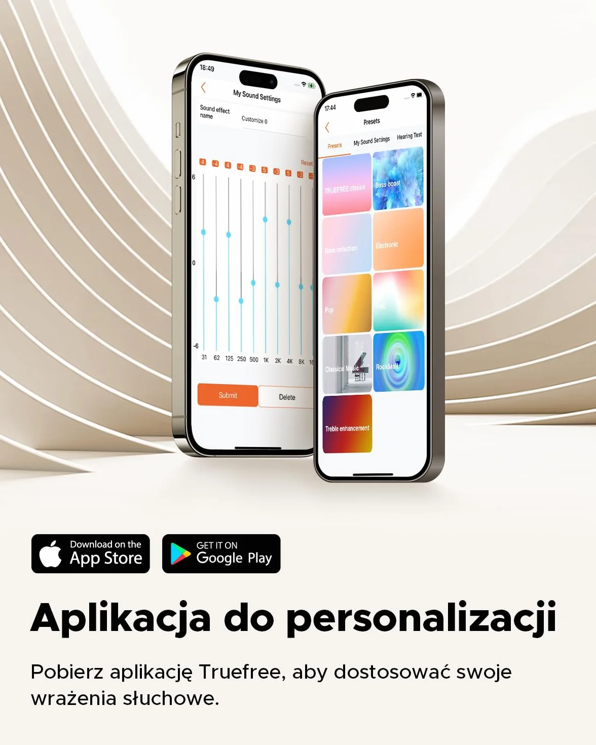 Truefree C10 Bezprzewodowe Słuchawki Douszne z Klipsem, Otwarta Konstrukcja, Bluetooth 5.4, 12mm Przestrzennym Dźwiękiem, 28H Odtwarzania, IPX5, AI-ENC, Podwójne Łączenie, Aplikacja