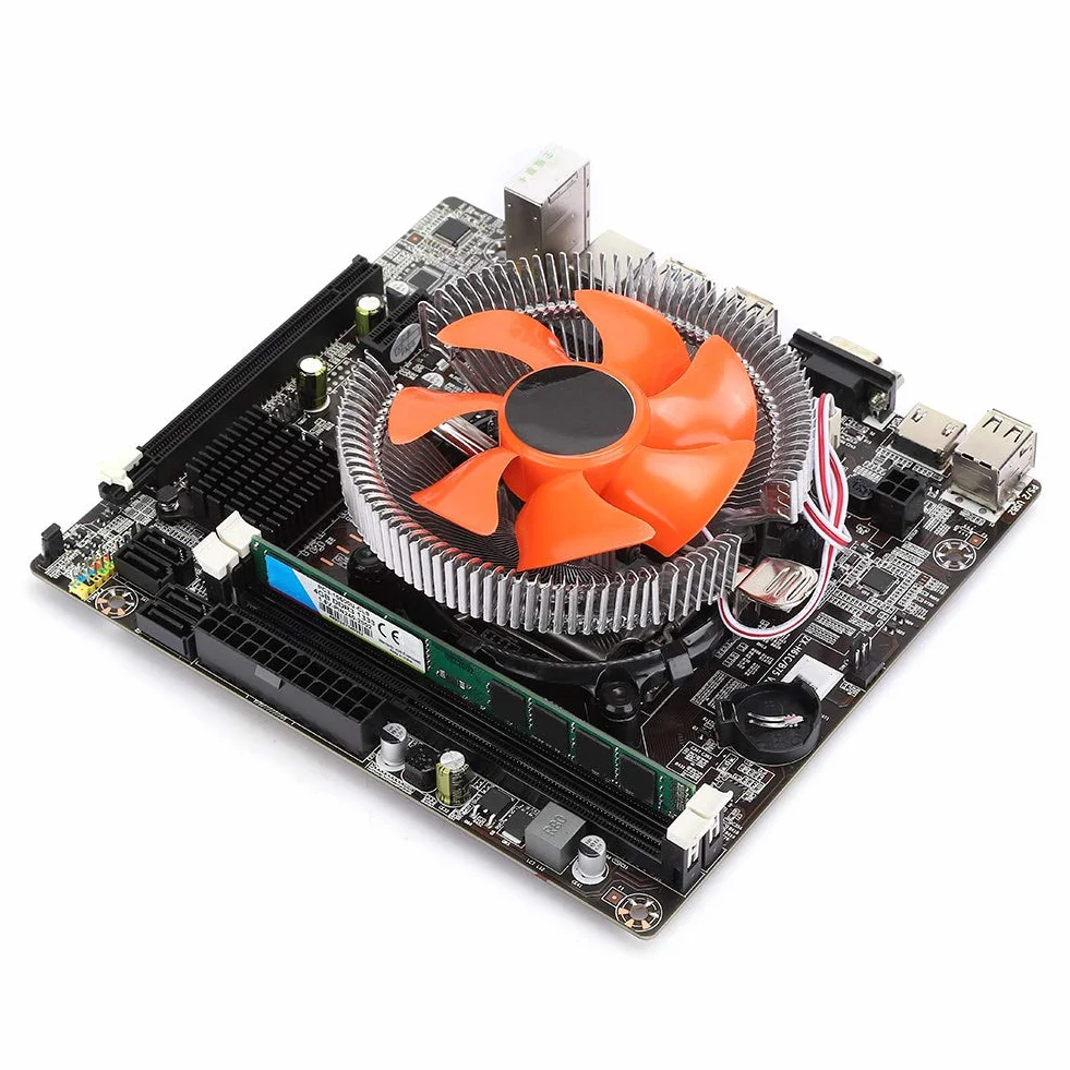 Płyta Główna Komputera, Zestaw Płyt Głównych do Komputerów Stacjonarnych I5 B75 Płyta Główna DDR3 Pamięć 4G Dual-USB 3.0 SATA3 Części Komputerowe, Obsługuje Podwójne Wyjście VGA i