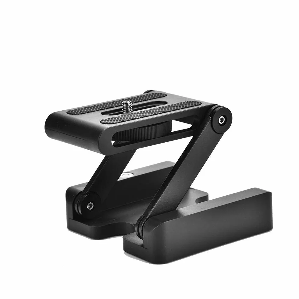 Z Flex Tilt Head, Z-Type Tilt elastyczna składana głowica statywu 1/4 " śruba mocująca do Nikon do aparatów Canon DSLR, płytka szybkiego montażu statywu