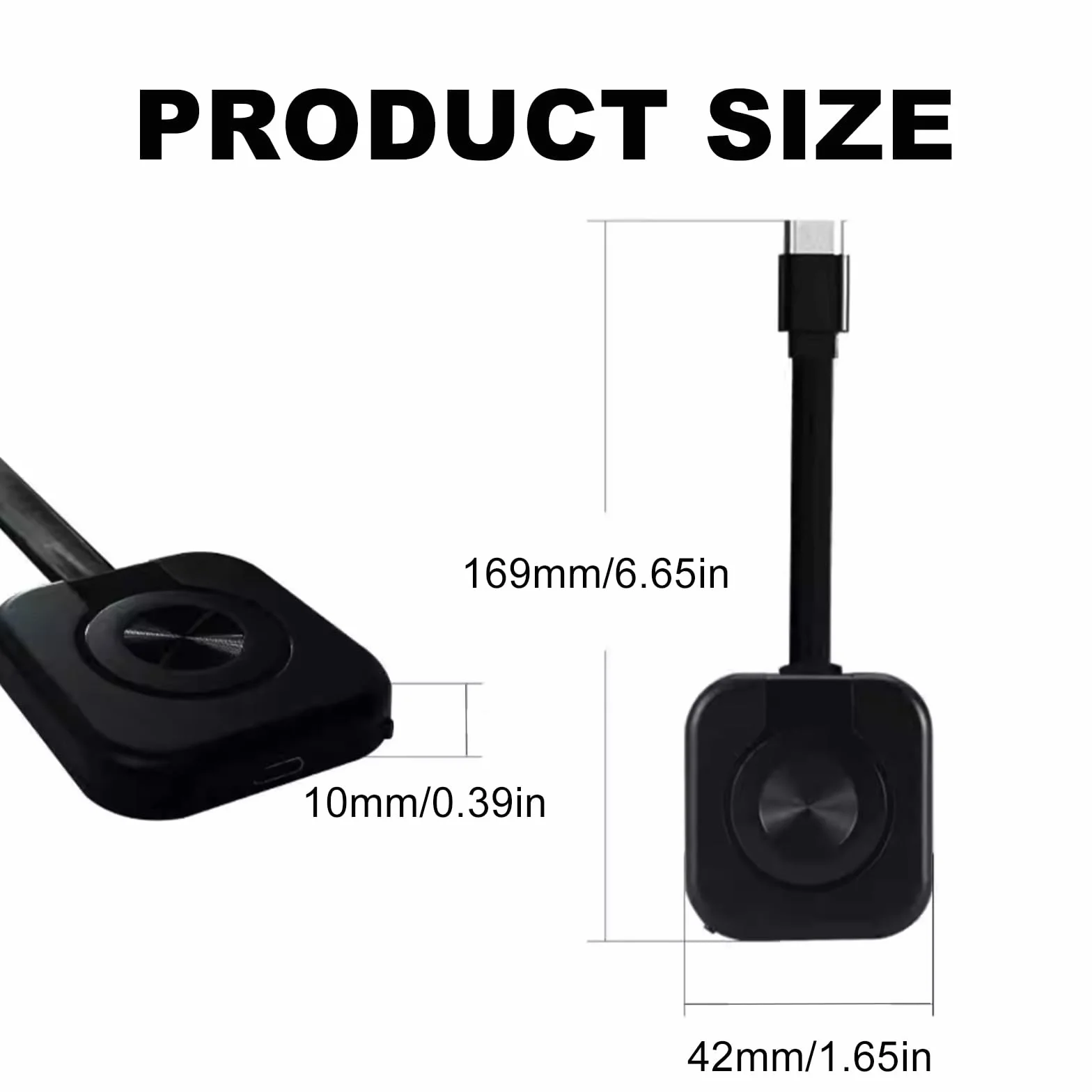 Bezprzewodowy adapter HDMI 4K HD, bezprzewodowy adapter wyświetlacza z ekranem lustrzanym do Miracast/DLNA/AirPlay, HDMI Dongle kompatybilny z systemem Android, OS, Windows, TV, projektorem, laptopem