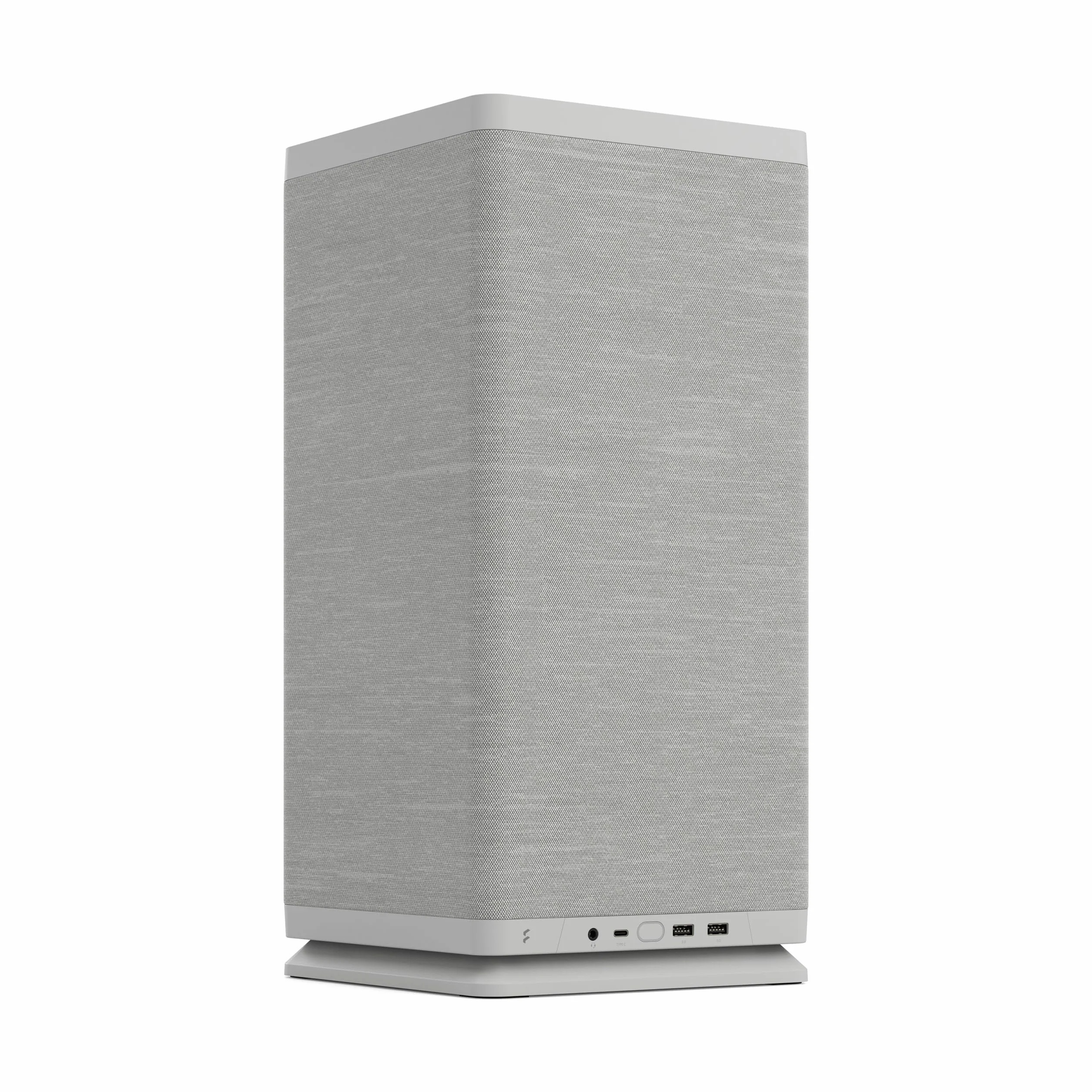 Fractal Design Mood Light Gray PC Case - elegancka konstrukcja tkaniny, górny wentylator 180 mm, ukrywa kartę graficzną 325 mm, kompatybilność z płytą główną m-ITX, łatwy dostęp, wydajne chłodzenie