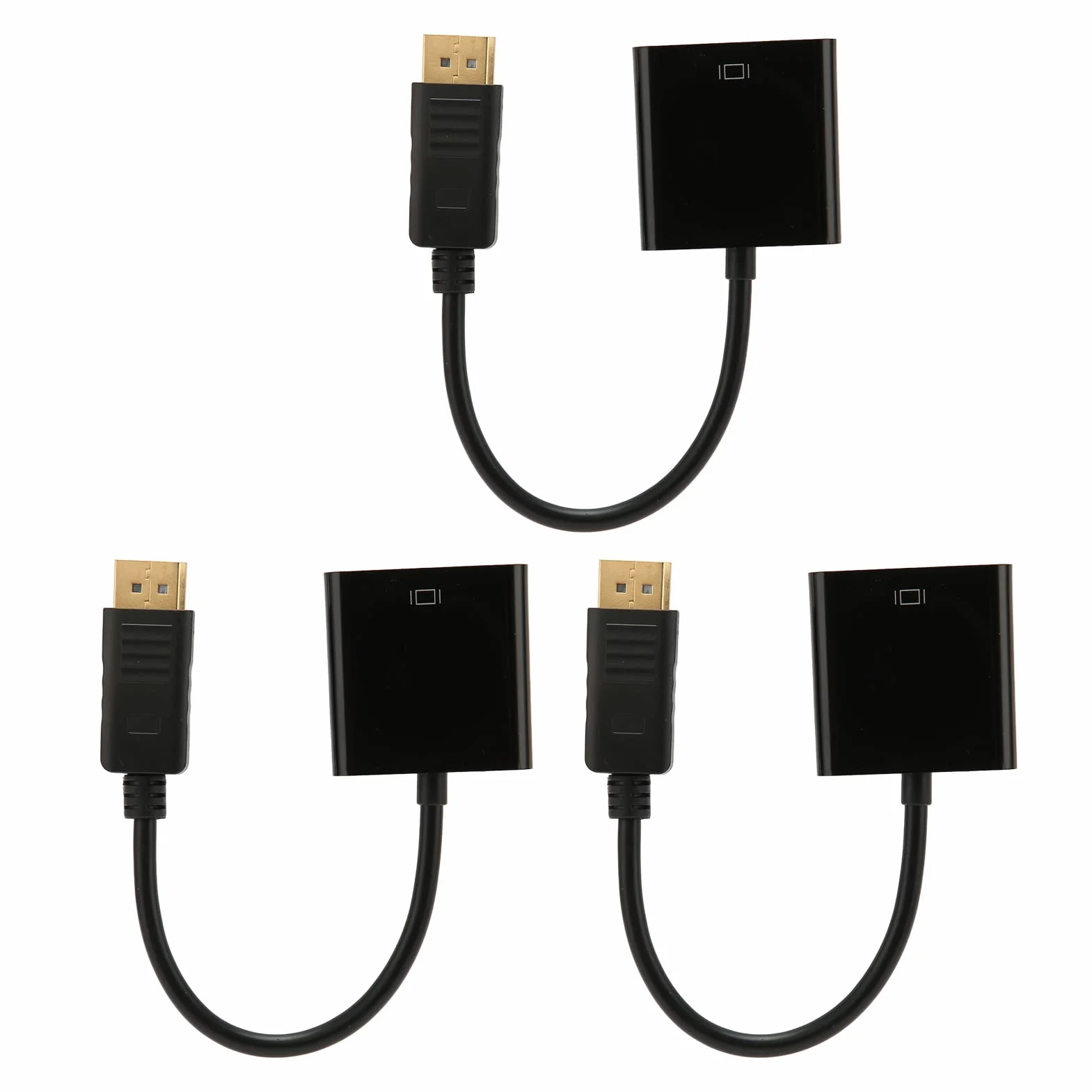 3 szt. Adapter DisplayPort na DVI 4K HD 1080P Mini DP na Kabel Adaptera DVI do Laptopa PC HDTV
