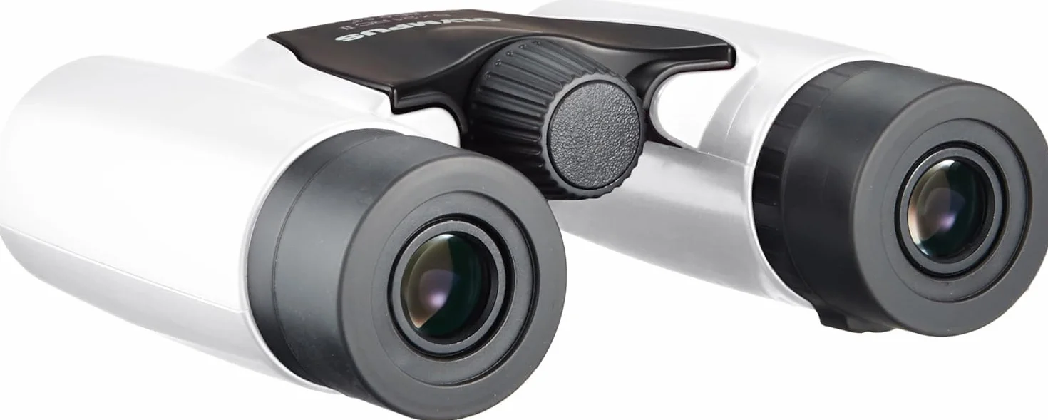 Olympus 8x21 Lornetka RC II perłowa biel lekka kieszonkowa przenośna kompaktowa z UV zoom 8x