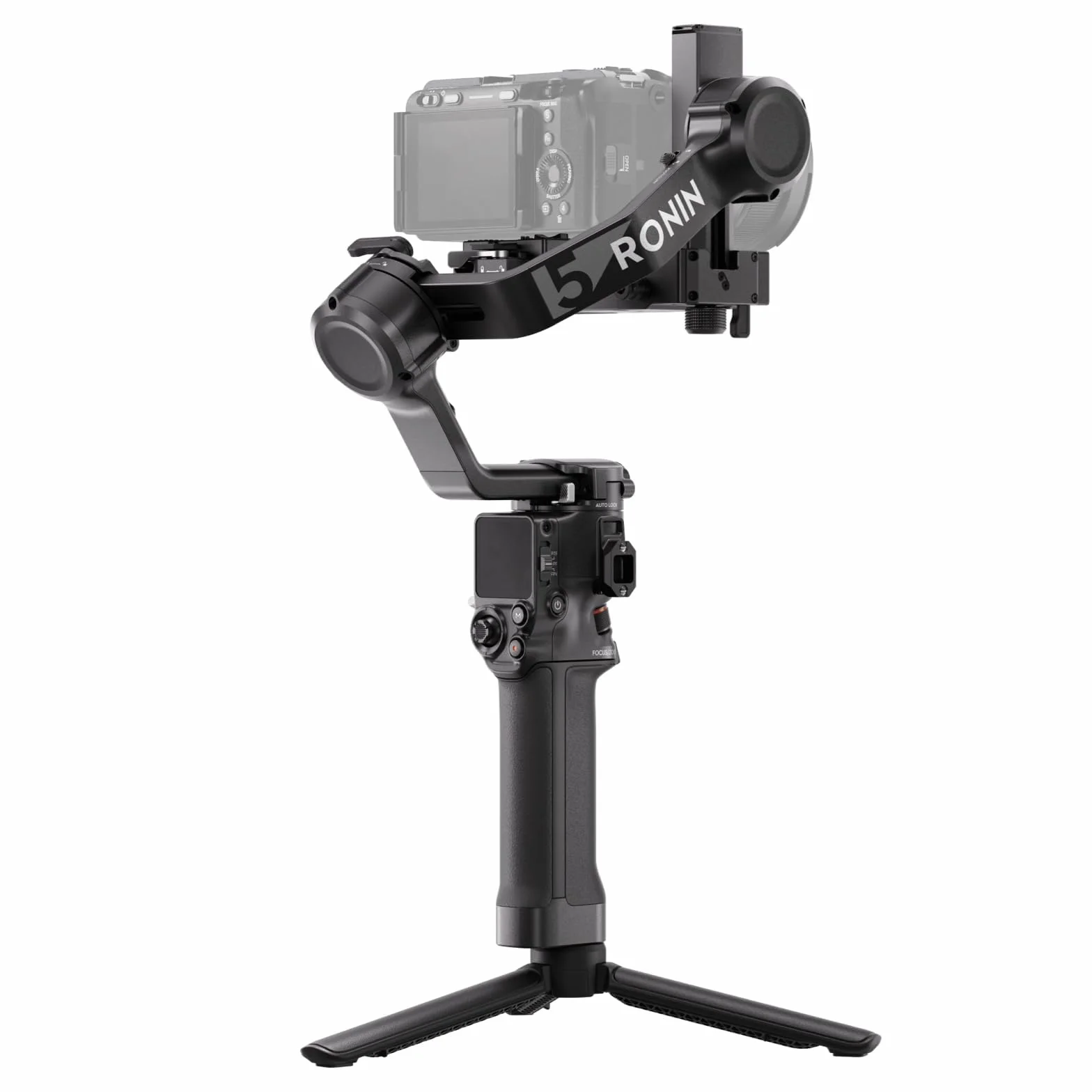 DJI RS 5, stabilizator gimbala do kamer, Canon/Sony/Nikon/Fujifilm | pokrętła precyzyjnej regulacji, automatyczne blokady osi 2. generacji, statyw z szybkim otwarciem, wskaźnik osi Z