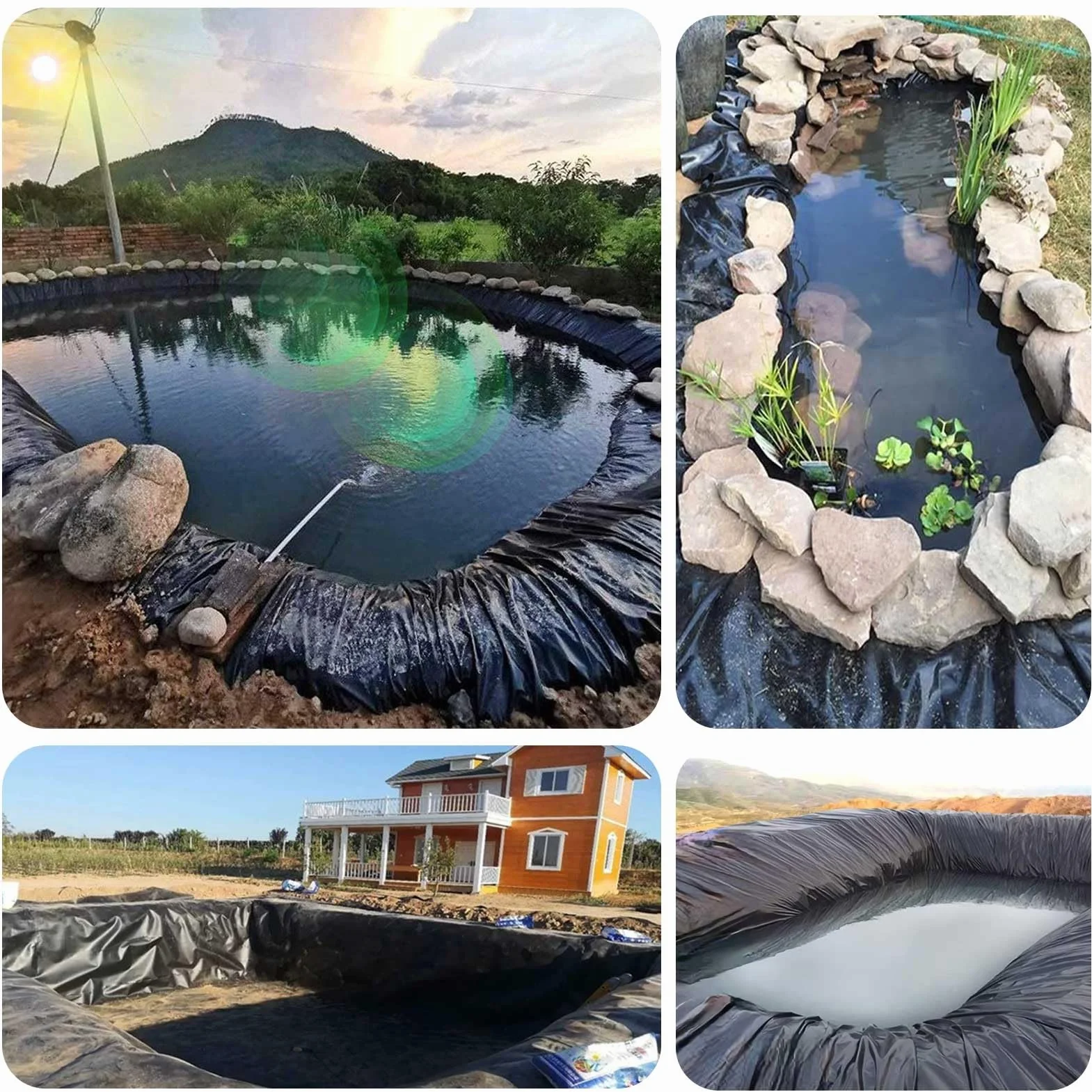 Wyściółka do oczek wodnych HDPE 10x12m 8x10m 5x6m 3x4m 2x3m