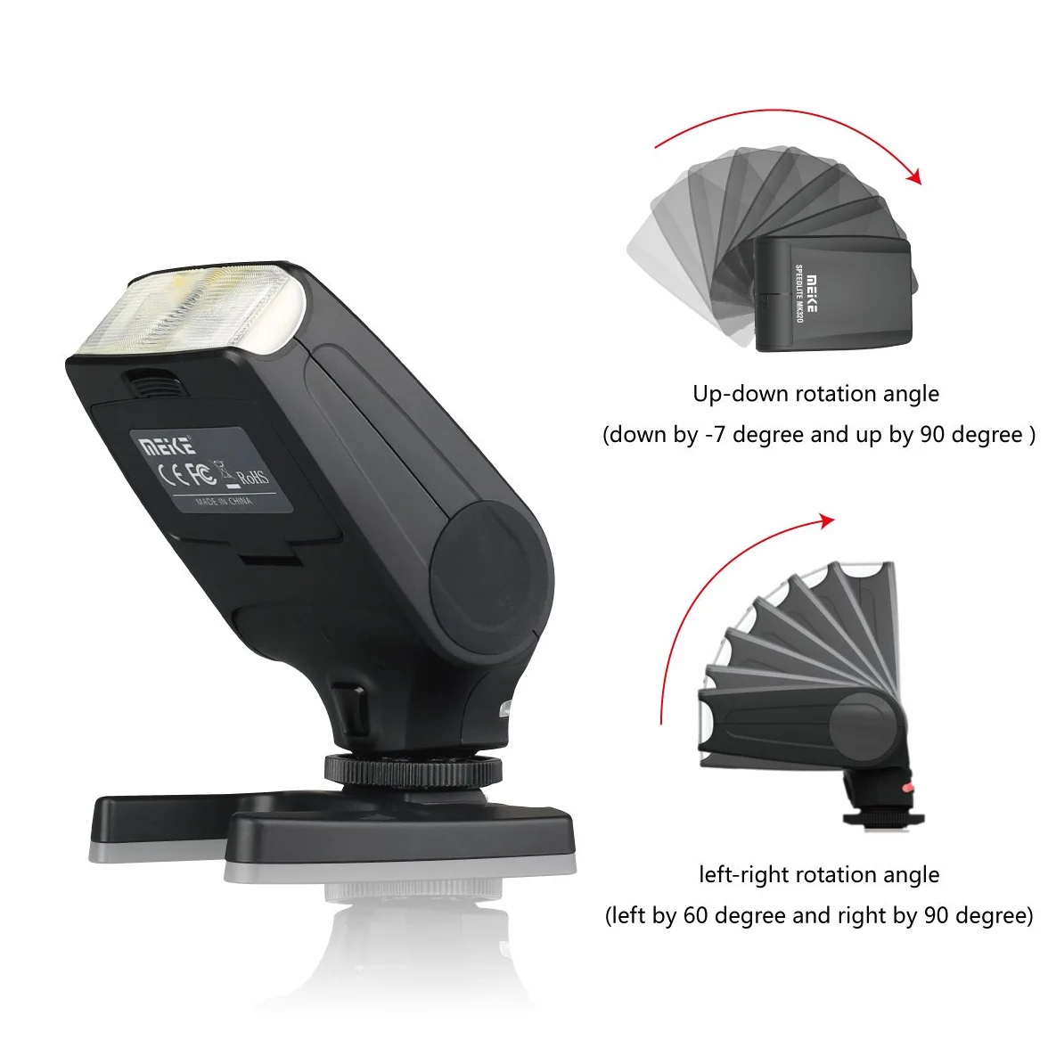MEIKE MK-320N Mini TTL Speedlite Automatyczna lampa błyskowa dla Nikon MI Hot Shoe DSLR i aparatów bezlusterkowych J1 J2 D550 D810 D800 D7000 itp