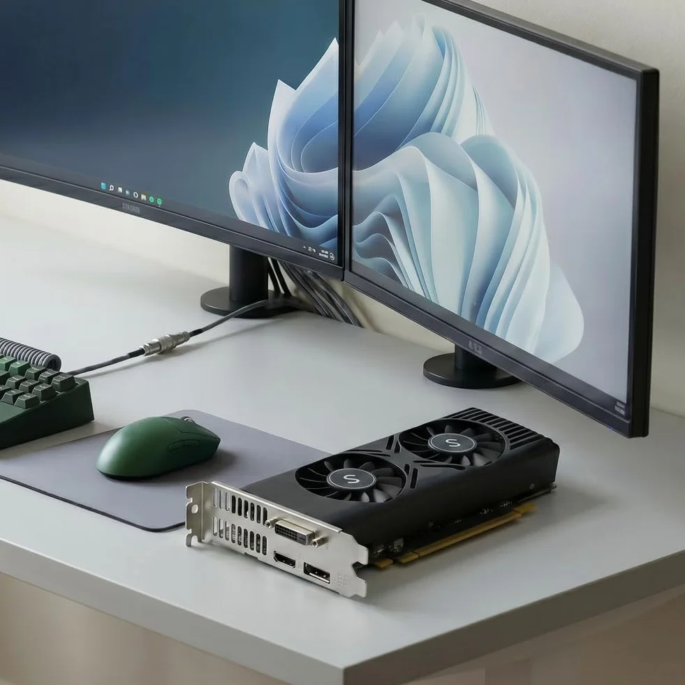 Karta graficzna GTX 1050 do PC, 4 GB GDDR5 128-bit, HDMI DisplayPort DVI-D, komputer GPU, karta wideo do gier, niskoprofilowa, PCI Express x16, DirectX 12